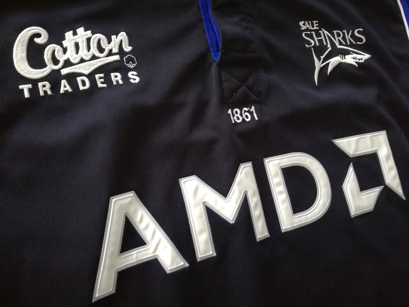 2004/05 Sale Sharks Home Premiership Player Issue Rugby Shirt (M)