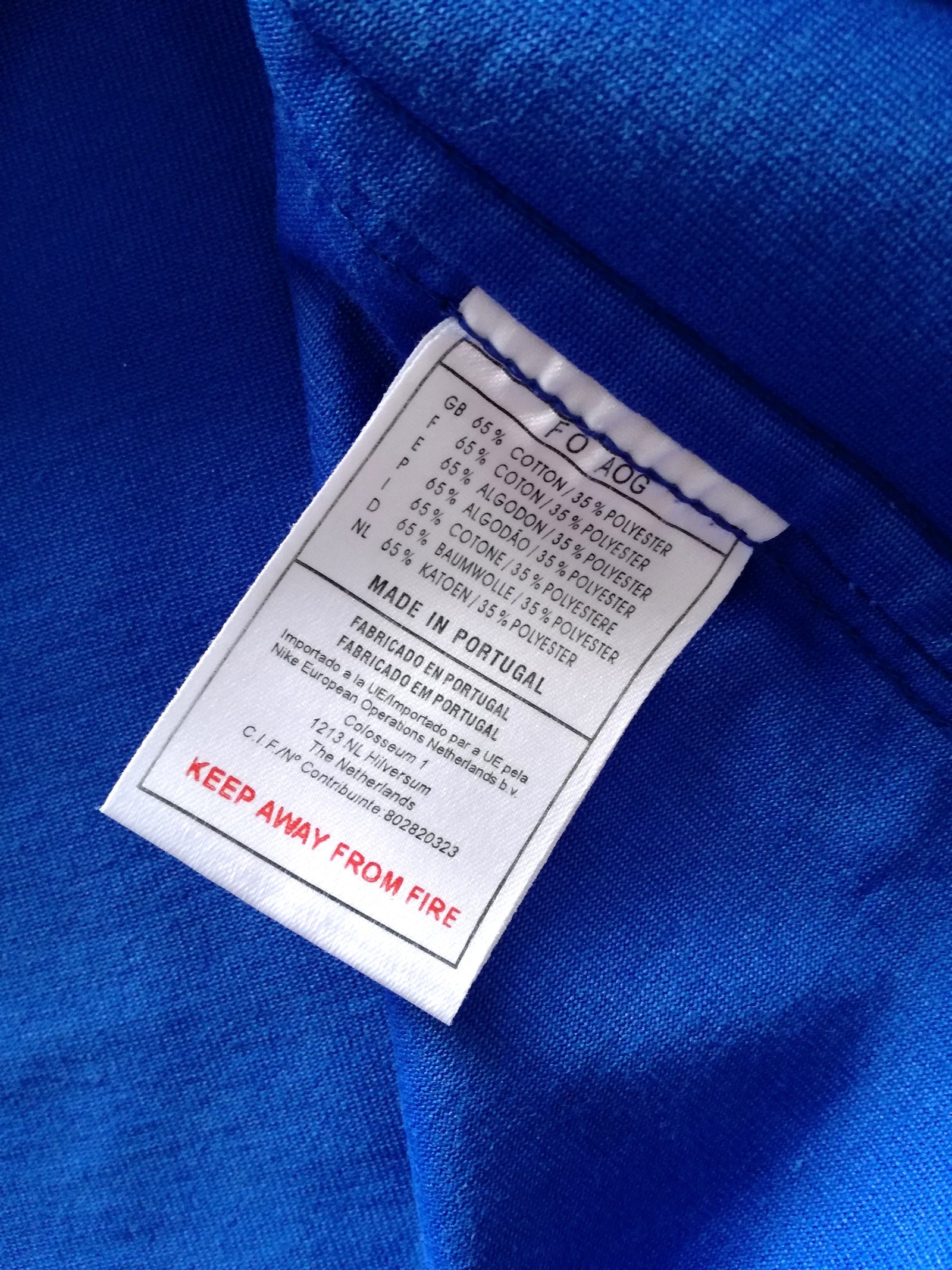 1999/00 France Home Player Issue Rugby Shirt. (L)