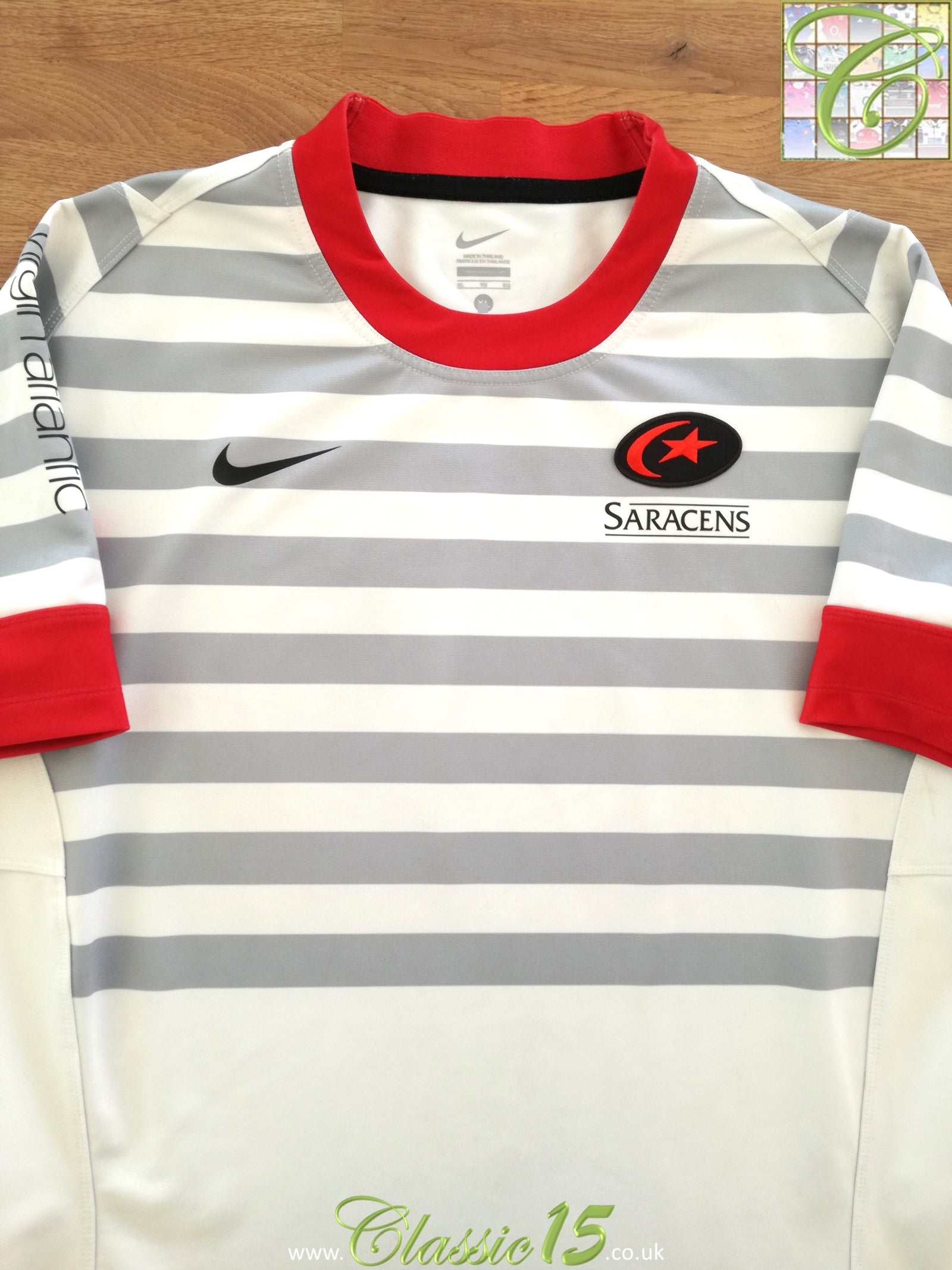2012/13 Saracens Away Pro-Fit Rugby Shirt (XL)