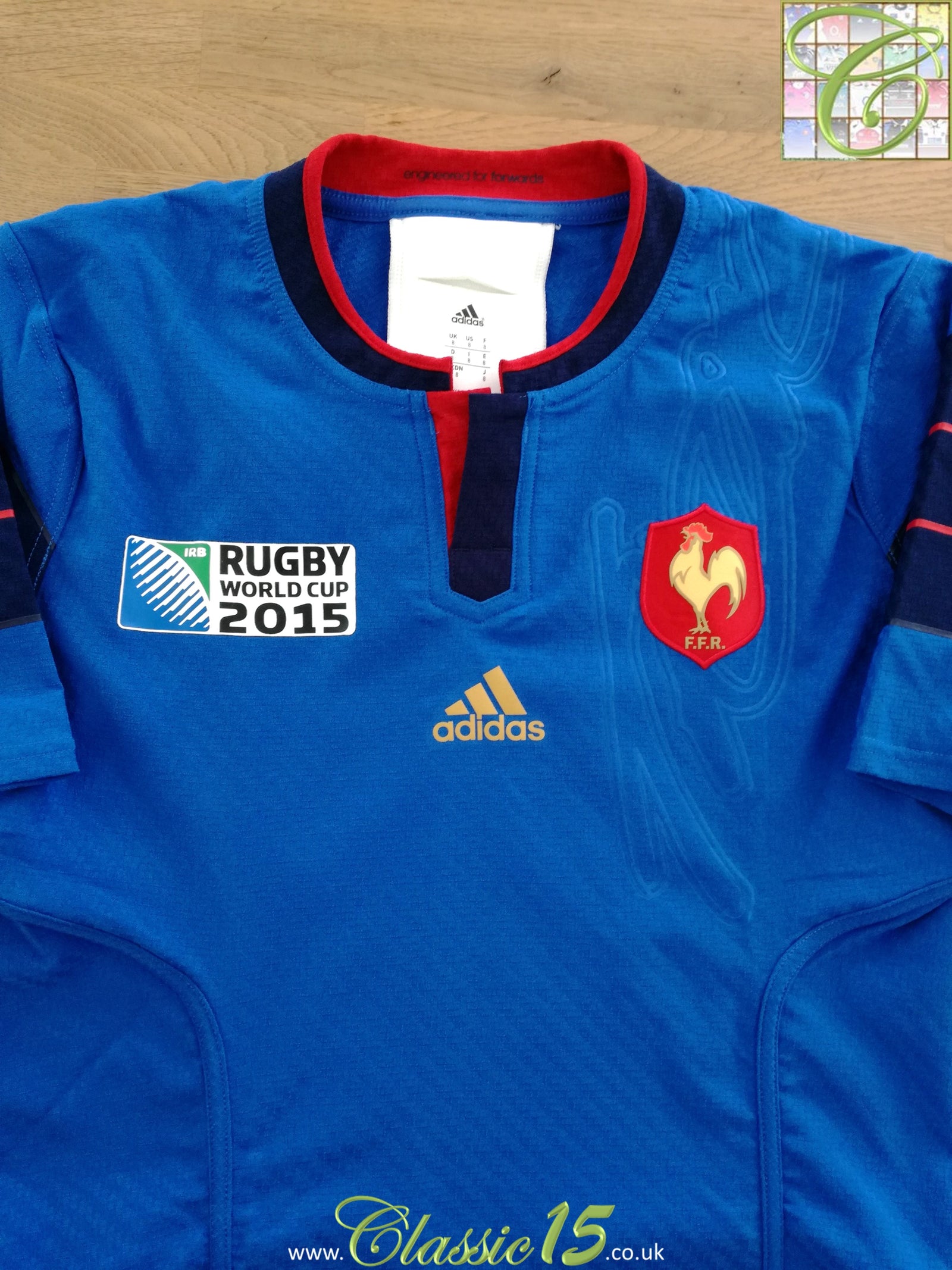 2015 France Home Player Issue World Cup Rugby Shirt