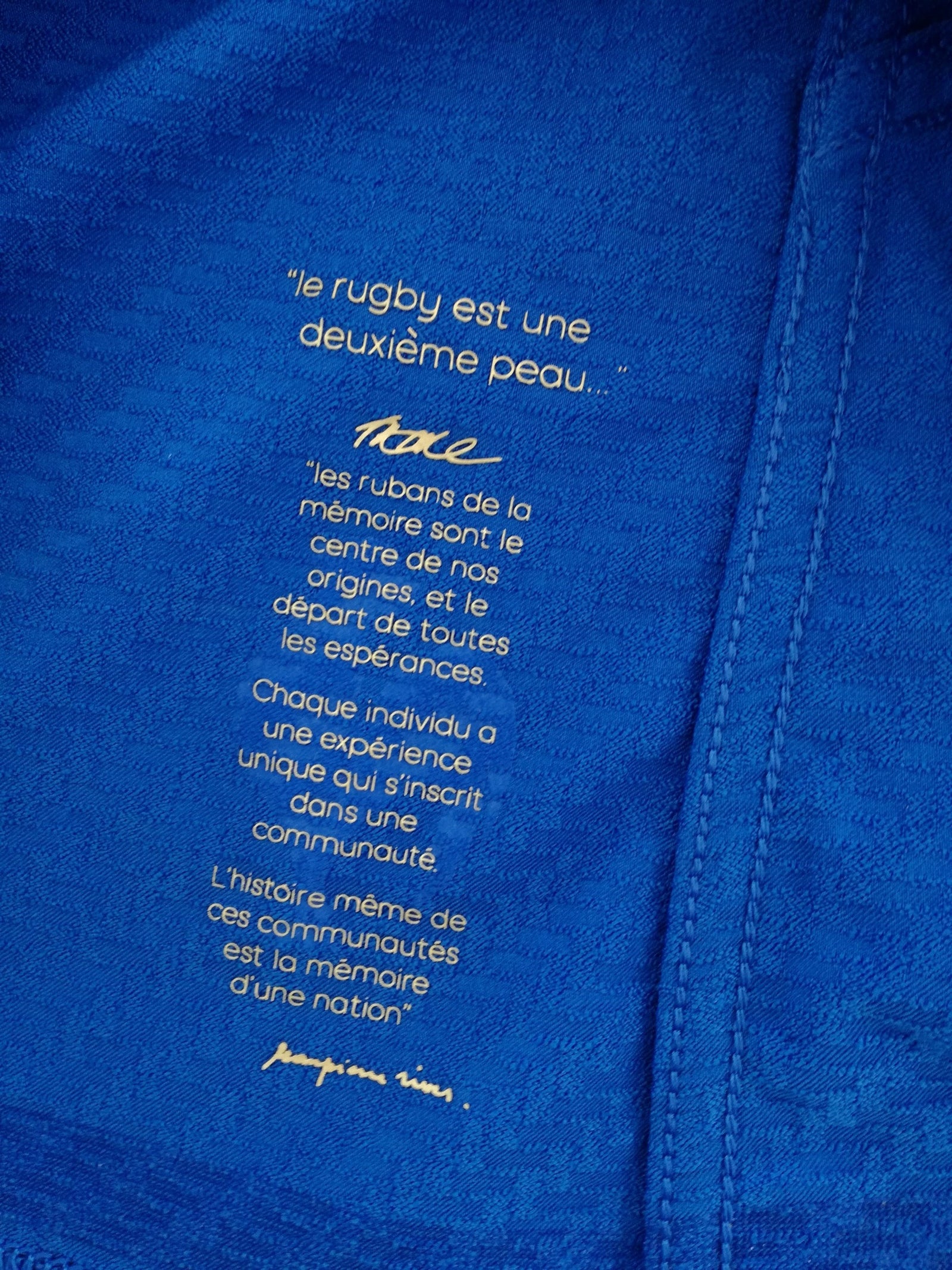 2015 France Home Player Issue World Cup Rugby Shirt (L) (EU 8)