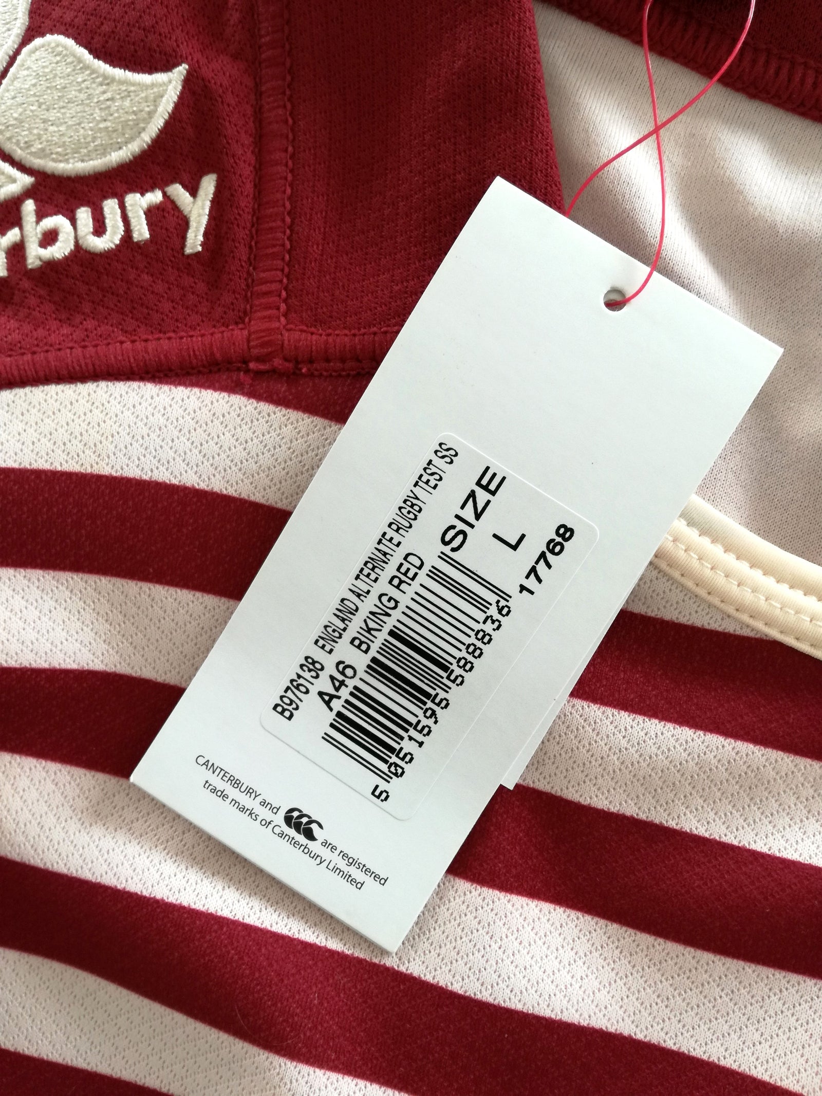 2013/14 England Away Player Issue Rugby Shirt (L)