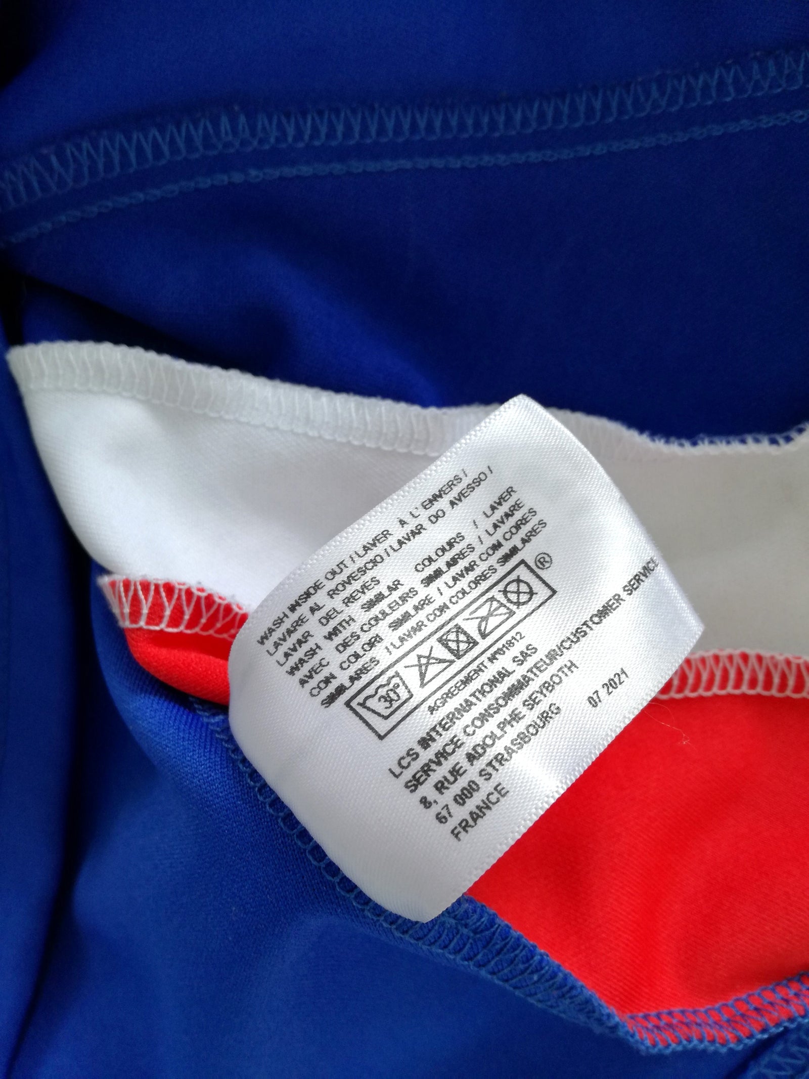 2021/22 France Home Pro-Fit Rugby Shirt (S)