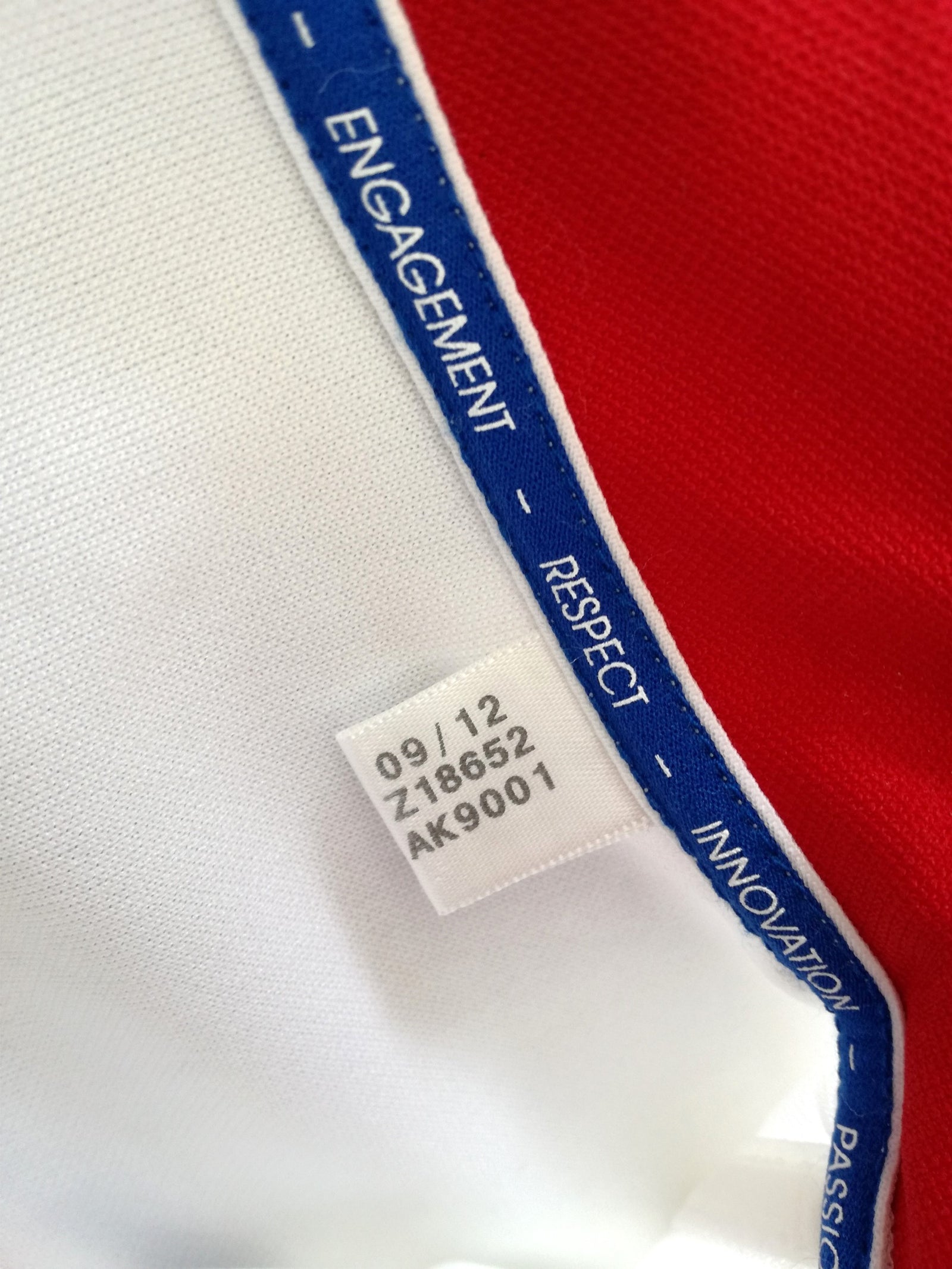 2012/13 France Away Player Issue Rugby Shirt (L) (XL) (EU 9)