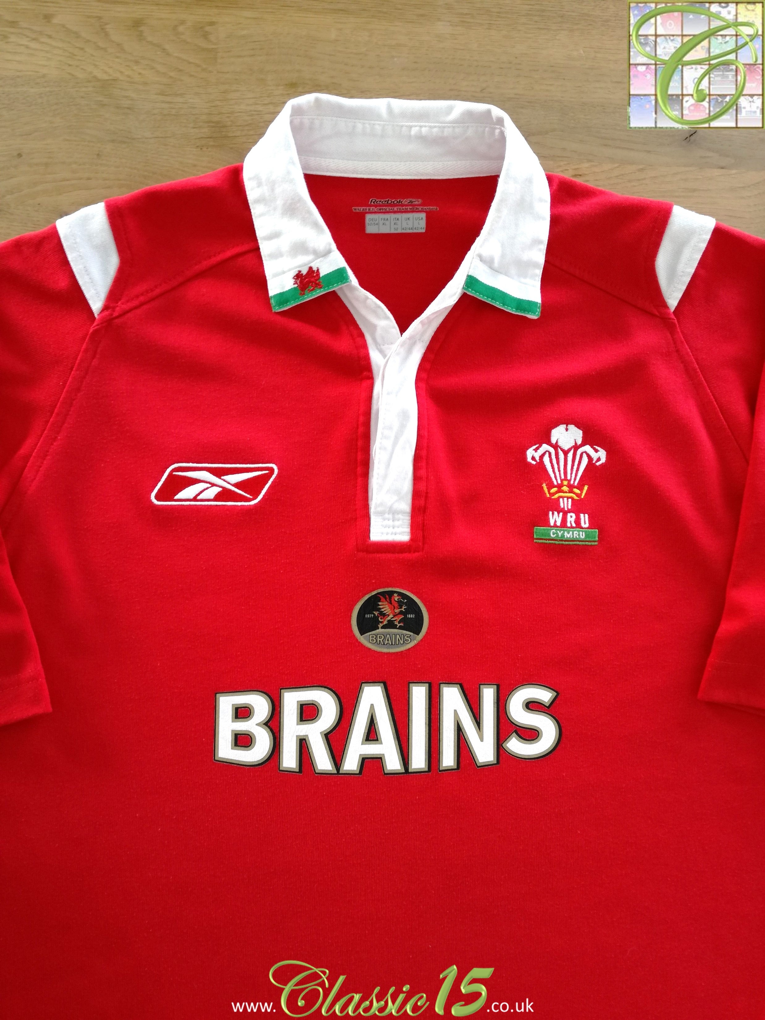 2004/05 Wales Home Short Sleeve Rugby Shirt