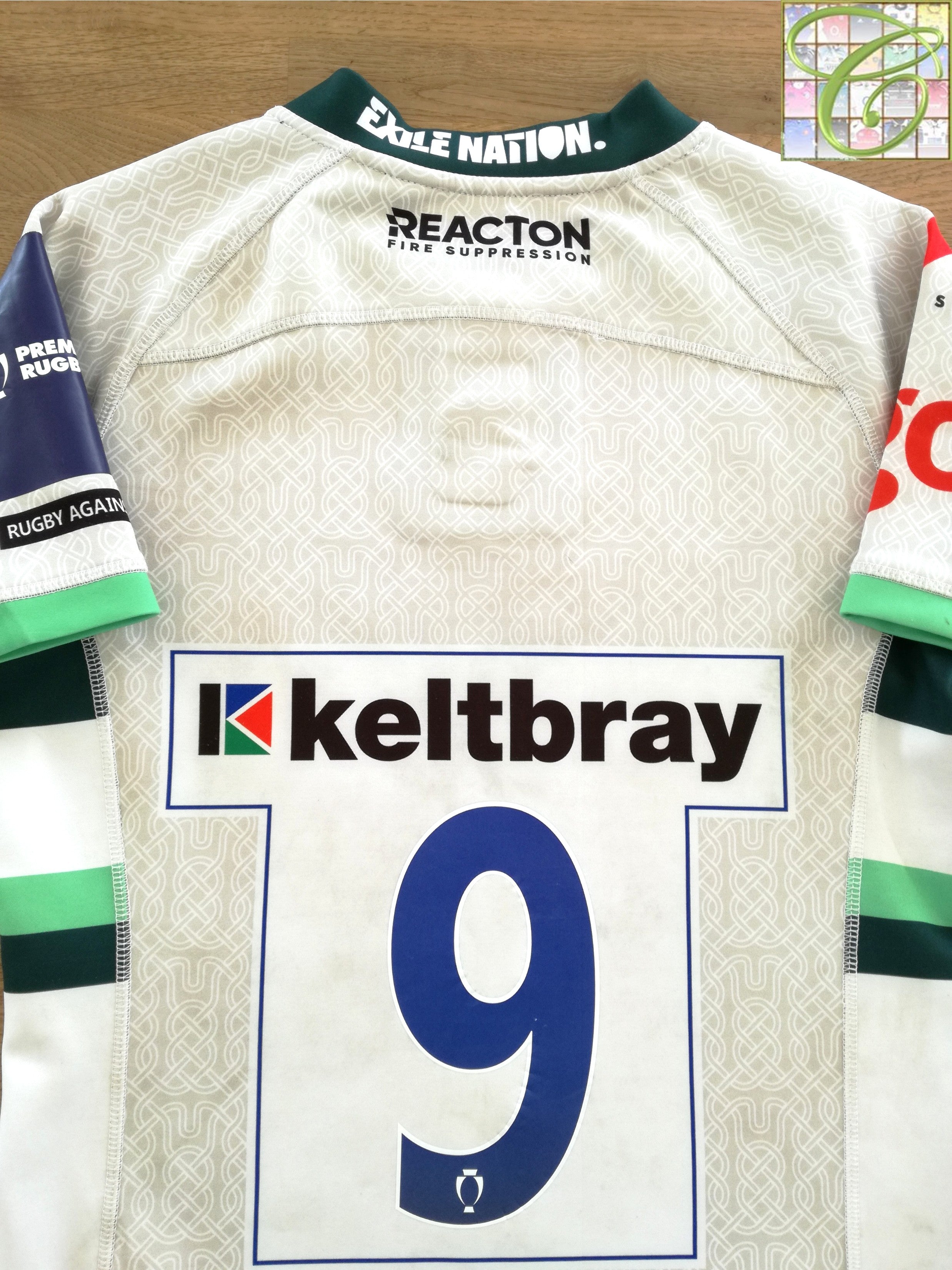 2022/23 London Irish Away Match Worn Rugby Shirt #9