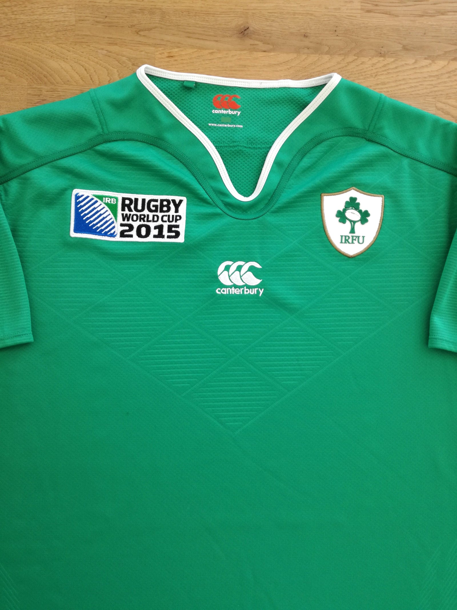 2015 Ireland Home World Cup Vapodri Rugby Shirt