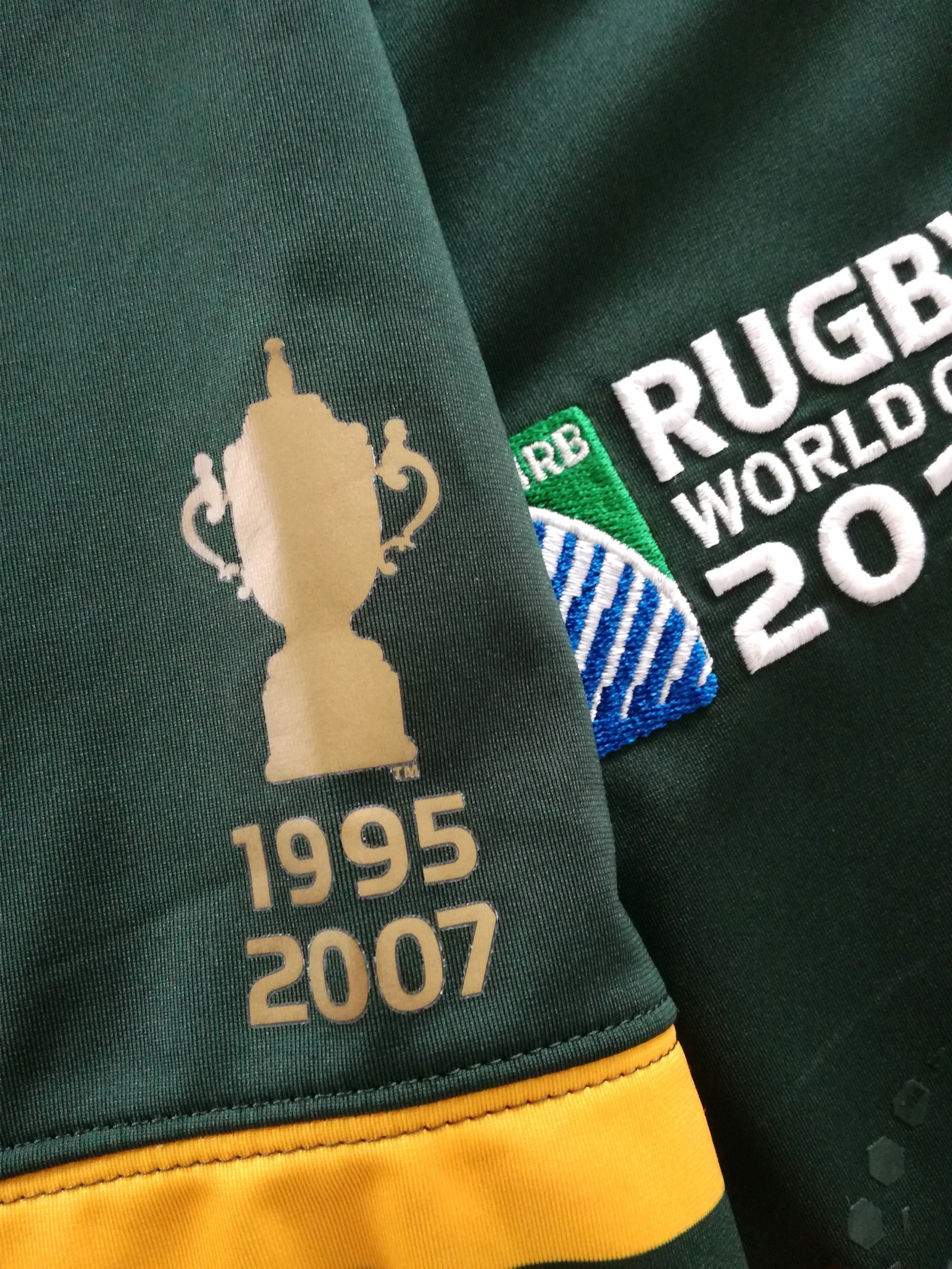 2015 South Africa Home Pro-Fit World Cup Rugby Shirt (L)
