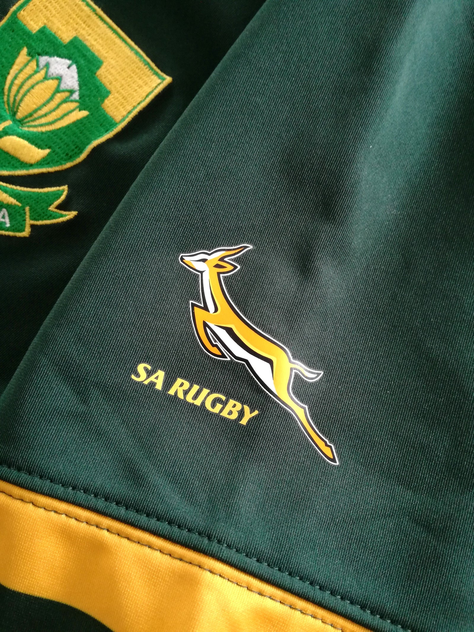 2015 South Africa Home Pro-Fit World Cup Rugby Shirt (L)