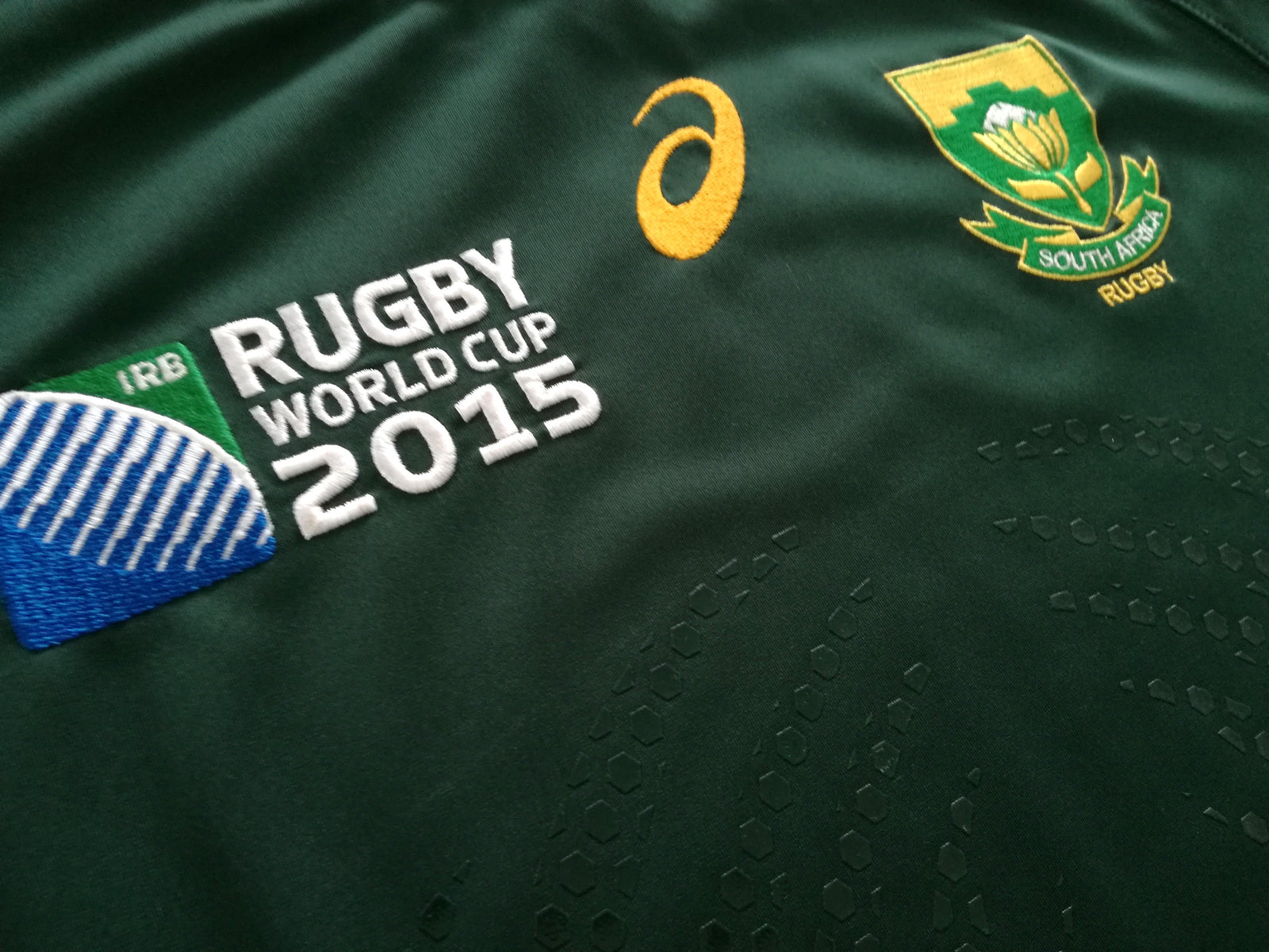 2015 South Africa Home Pro-Fit World Cup Rugby Shirt (S)