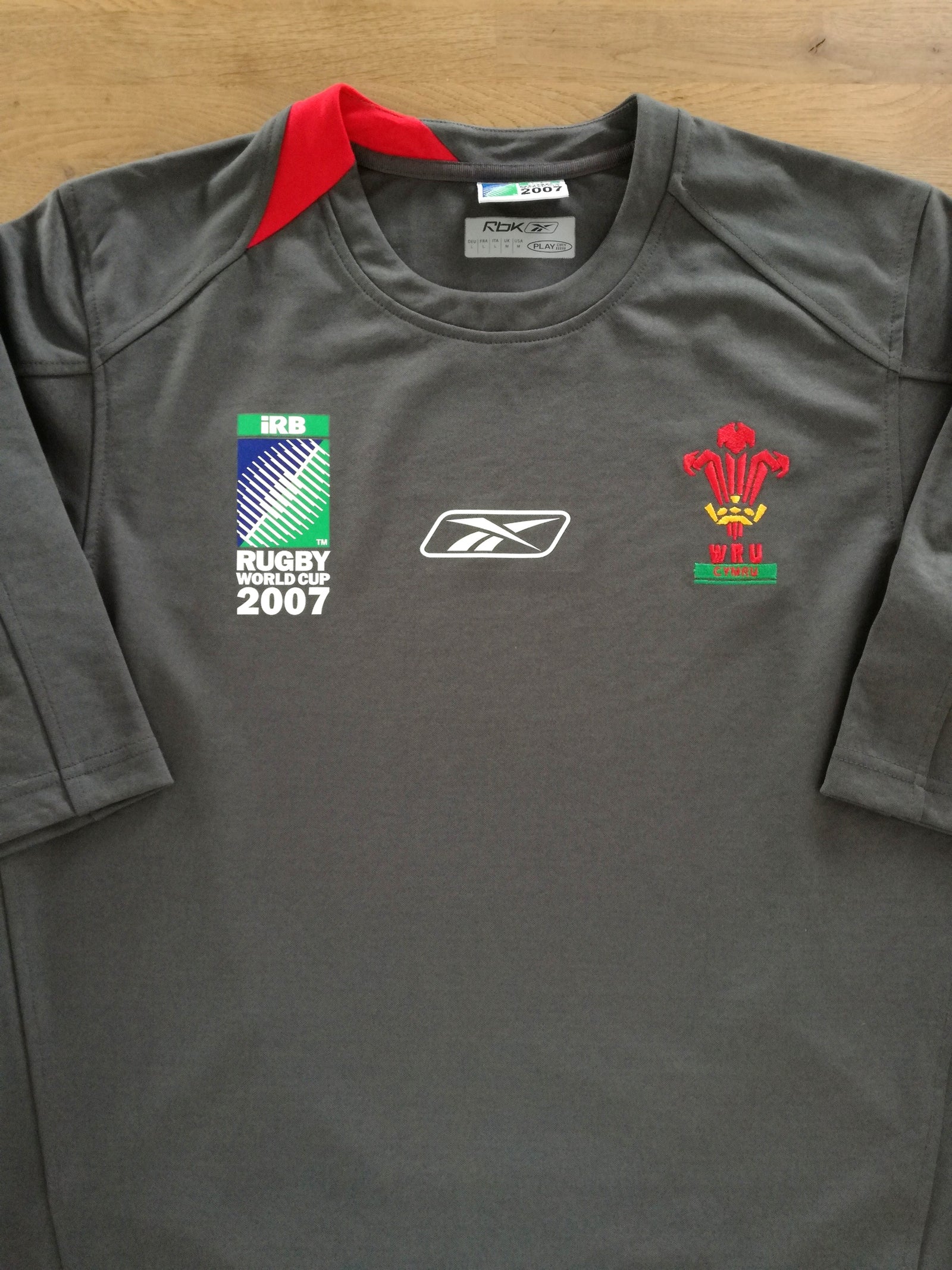 2007 Wales Away World Cup Pro-Fit Rugby Shirt