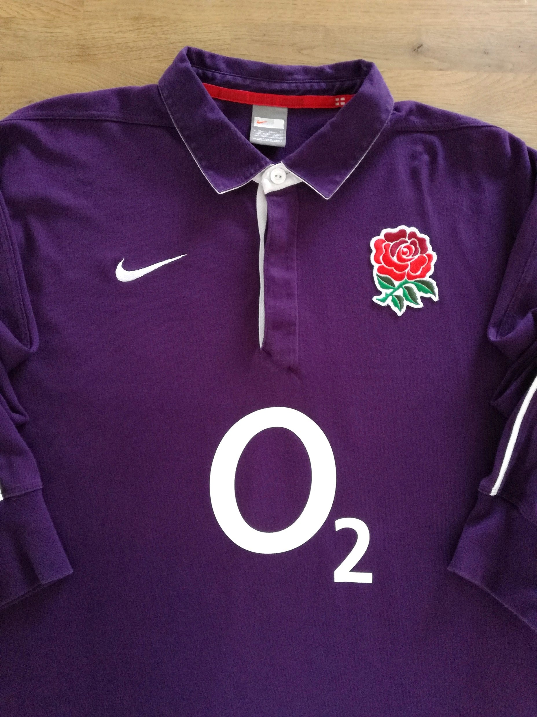 2009/10 England Away Long Sleeve Rugby Shirt