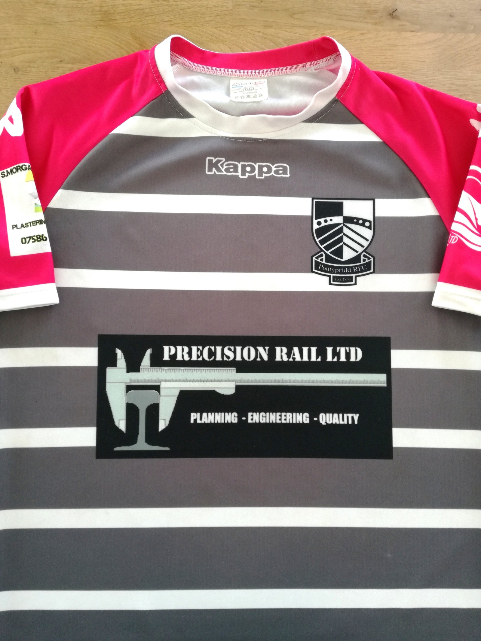 2018/19 Pontypridd Away Rugby Shirt #8 (XL)
