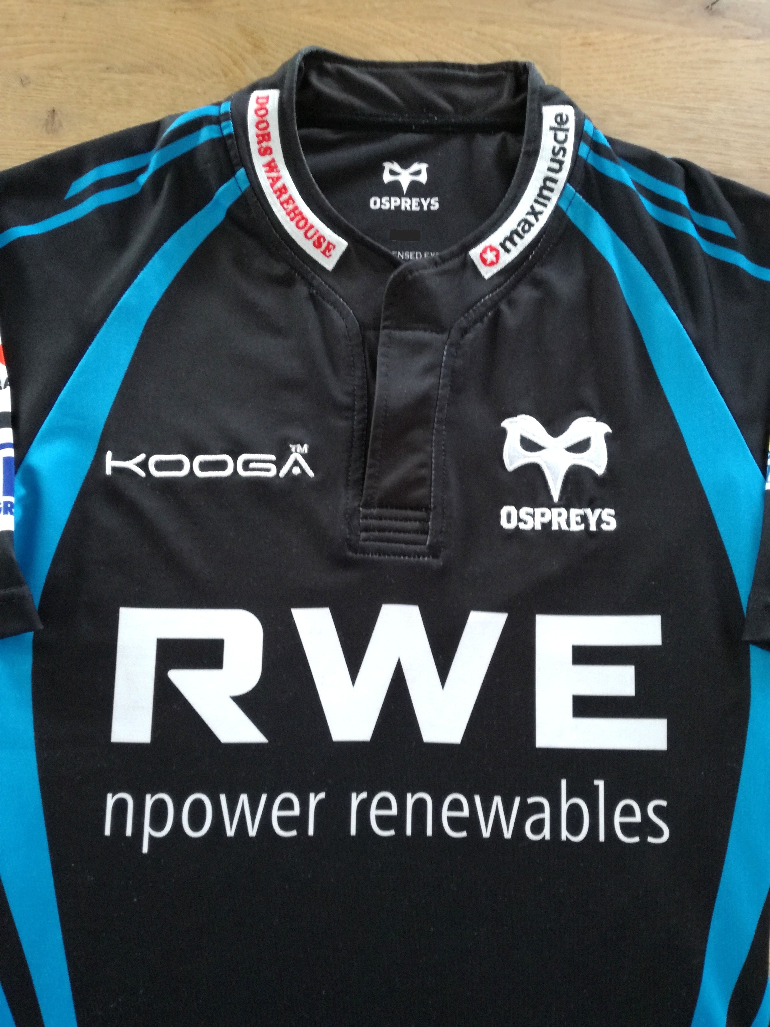 2011/12 Ospreys Home Player Issue Rugby Shirt