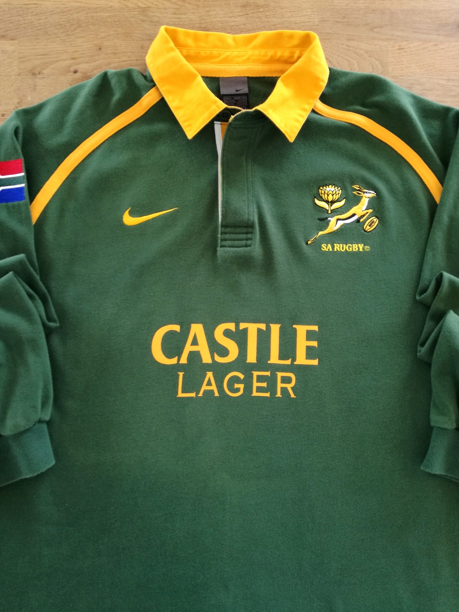 2001 South Africa Home Long Sleeve Rugby Shirt