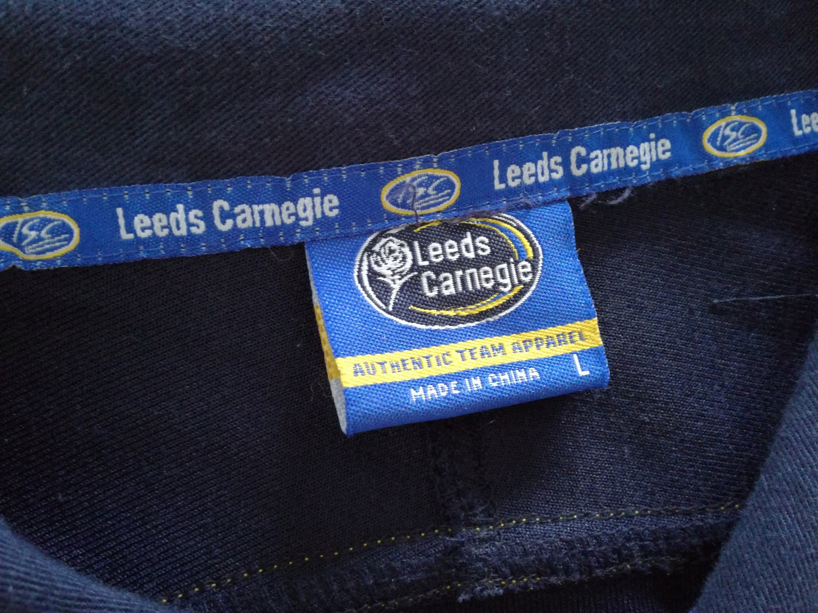 2007/08 Leeds Carnegie Home Premiership Rugby Shirt (L)