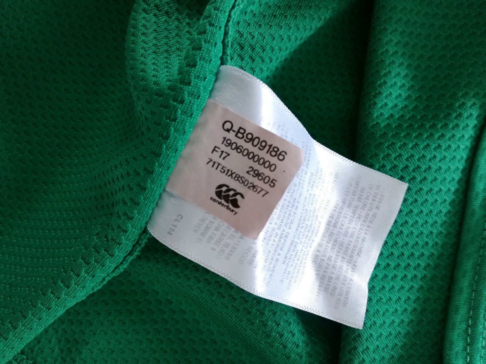2017/18 Ireland Vapodri+ Rugby Shirt (XL)