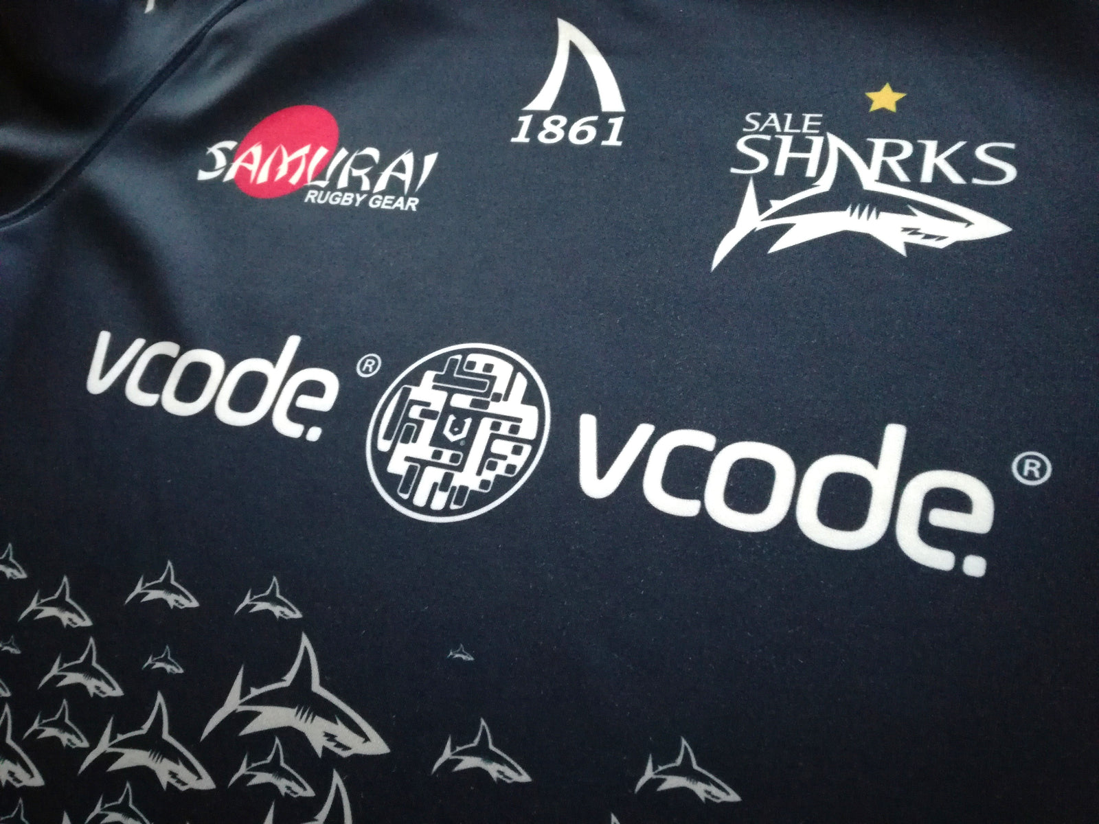 2020/21 Sale Sharks Home Premiership Player Issue Rugby Shirt (L)