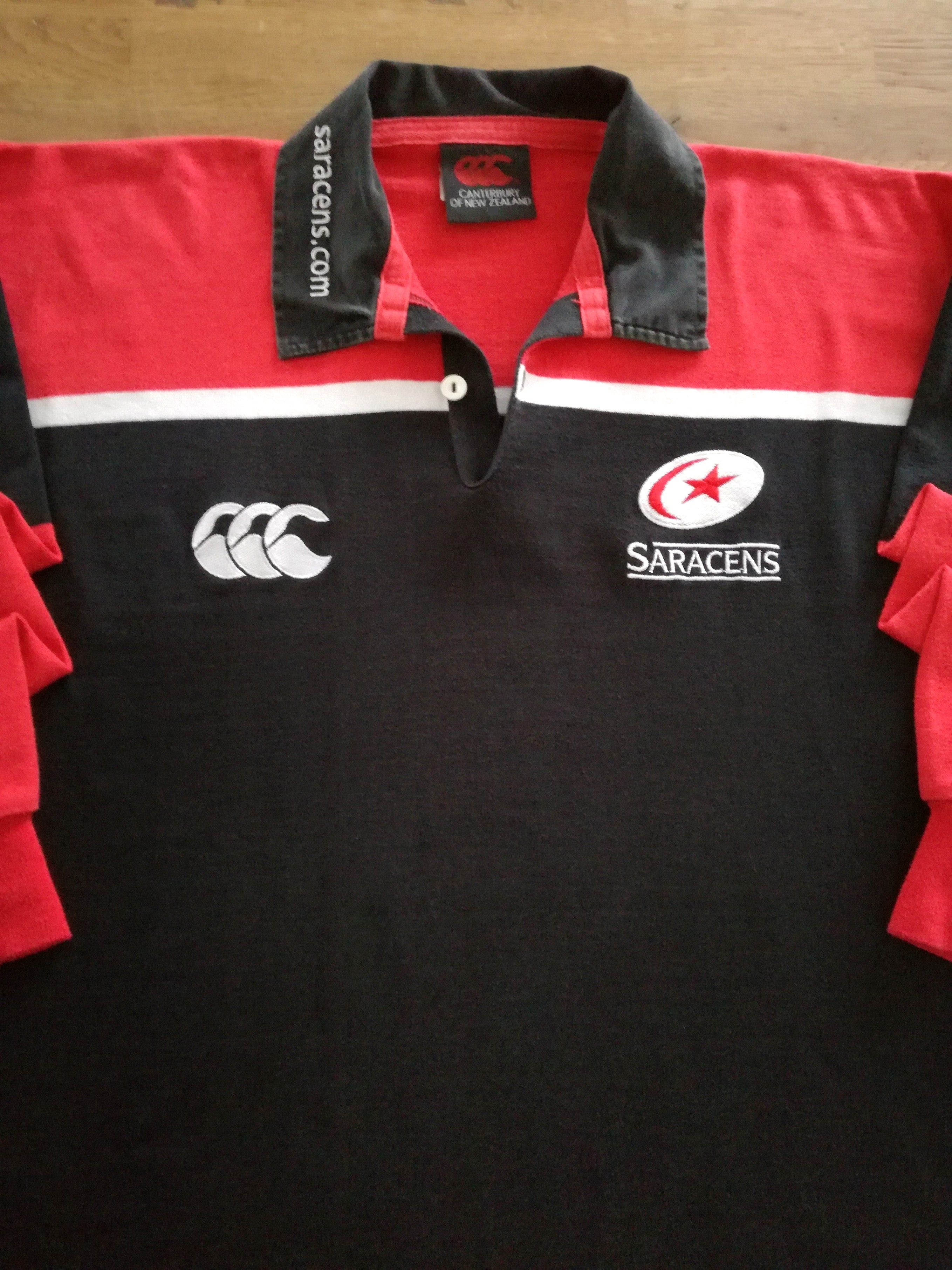 1999/00 Saracens Home Long Sleeve Rugby Shirt