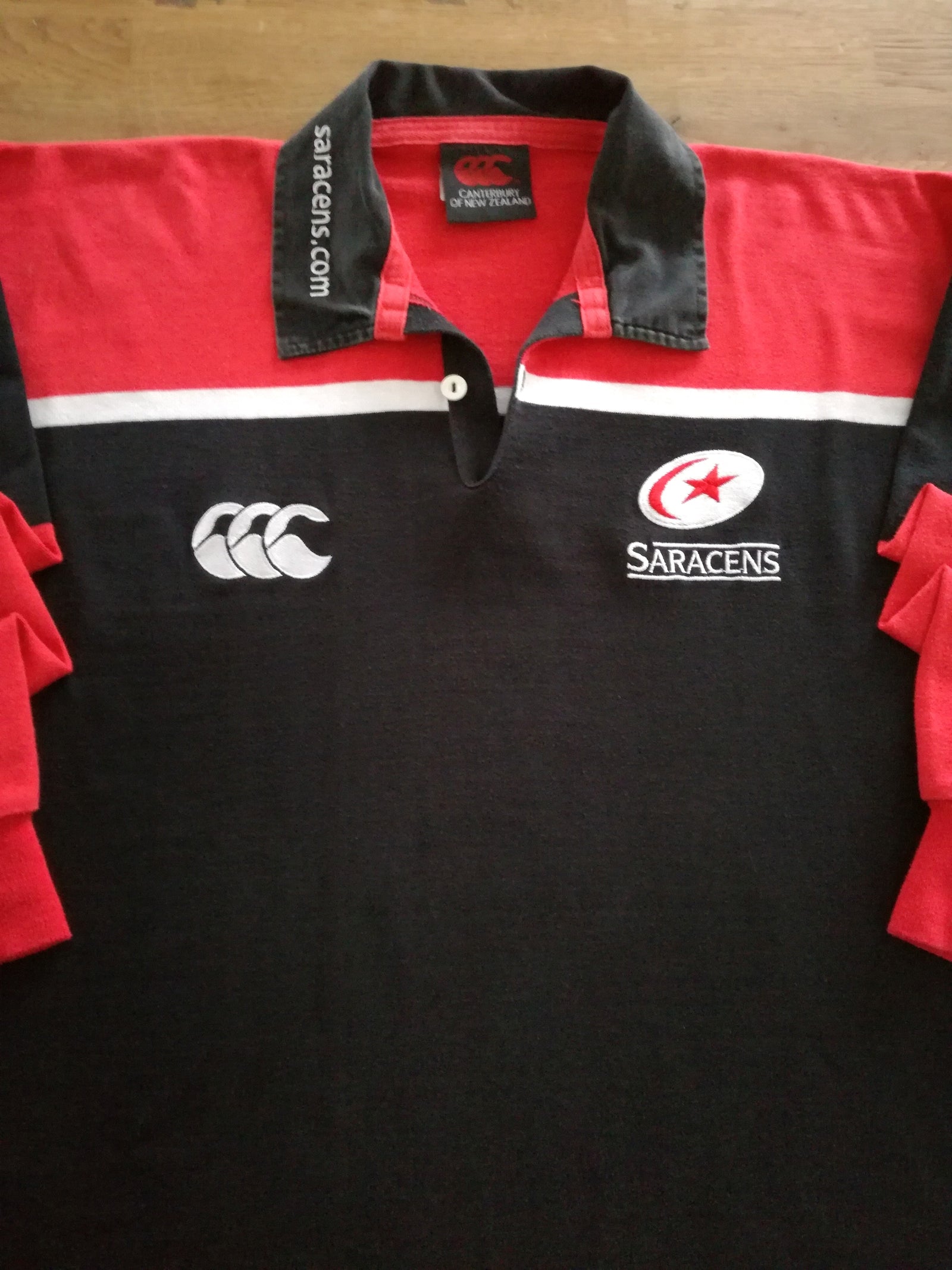 1999/00 Saracens Home Long Sleeve Rugby Shirt