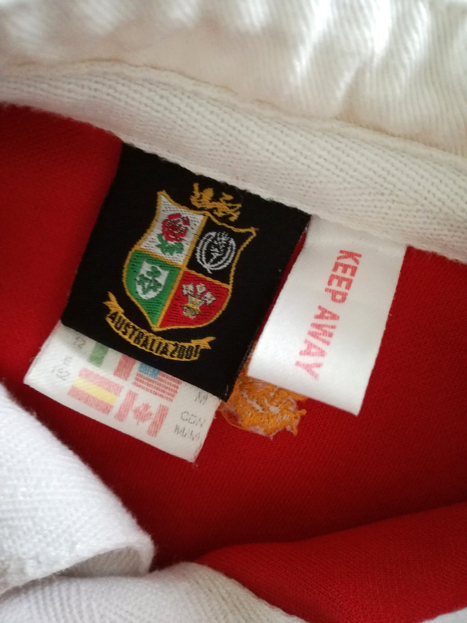 2001 British & Irish Lions Rugby Shirt. (Kids)