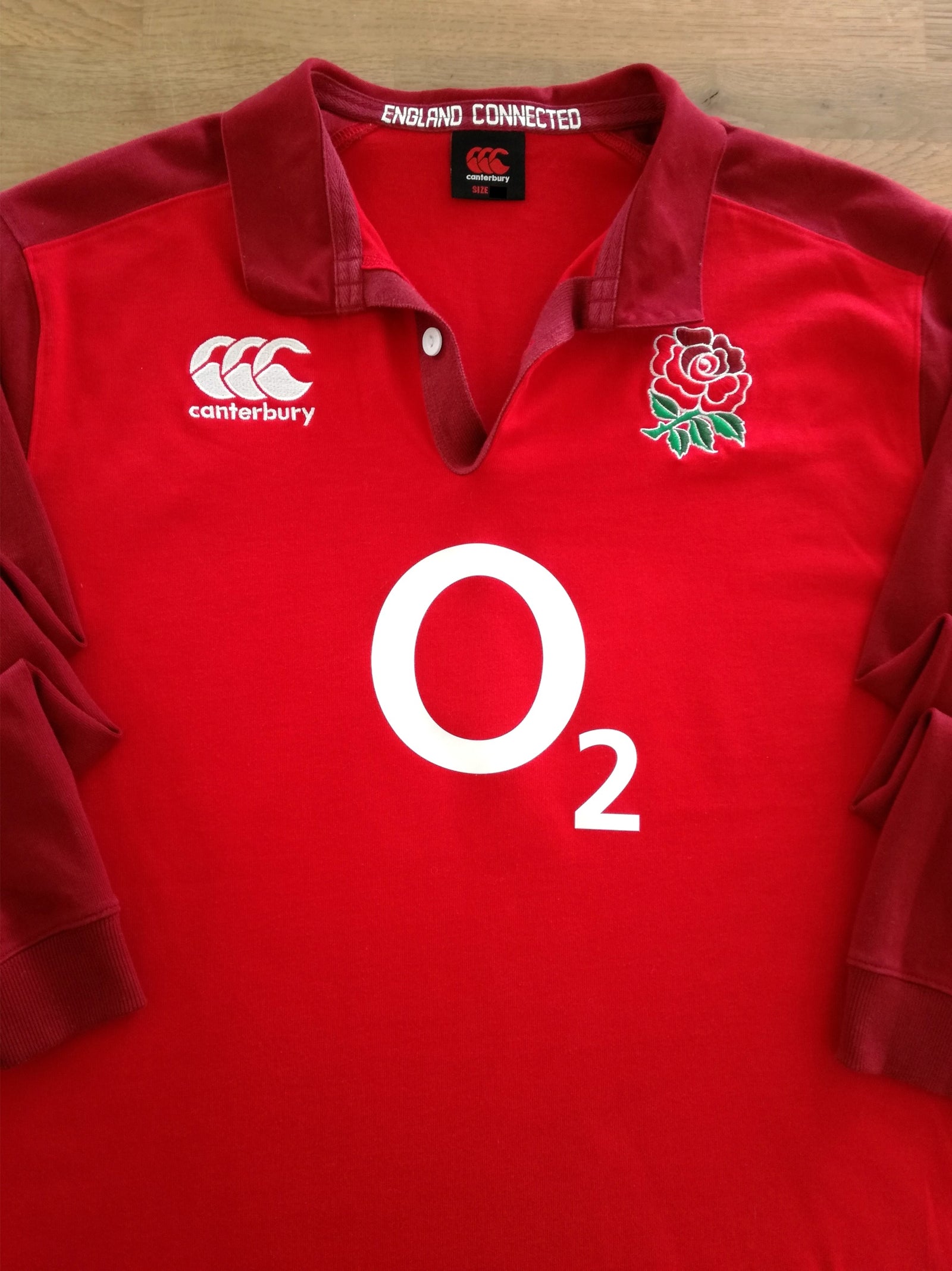 2015/16 England Away Long Sleeve Rugby Shirt