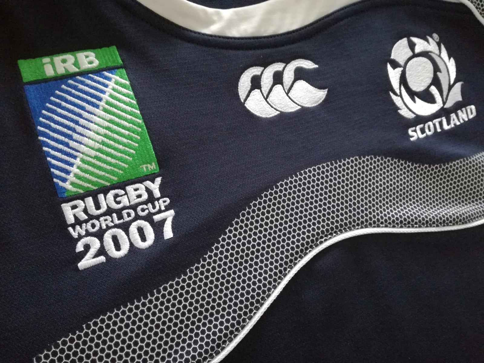 2007 Scotland Home World Cup Pro-Fit Rugby Shirt (L)