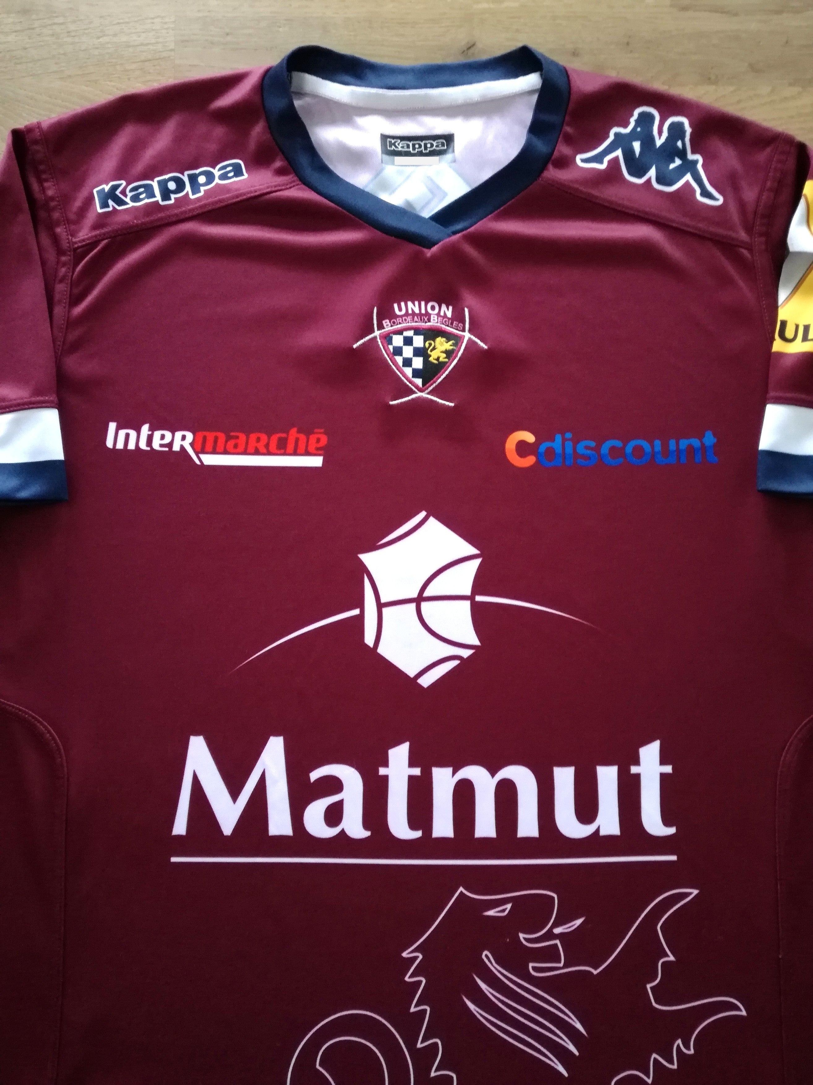 2013/14 Union Bordeaux Begles European Rugby Shirt