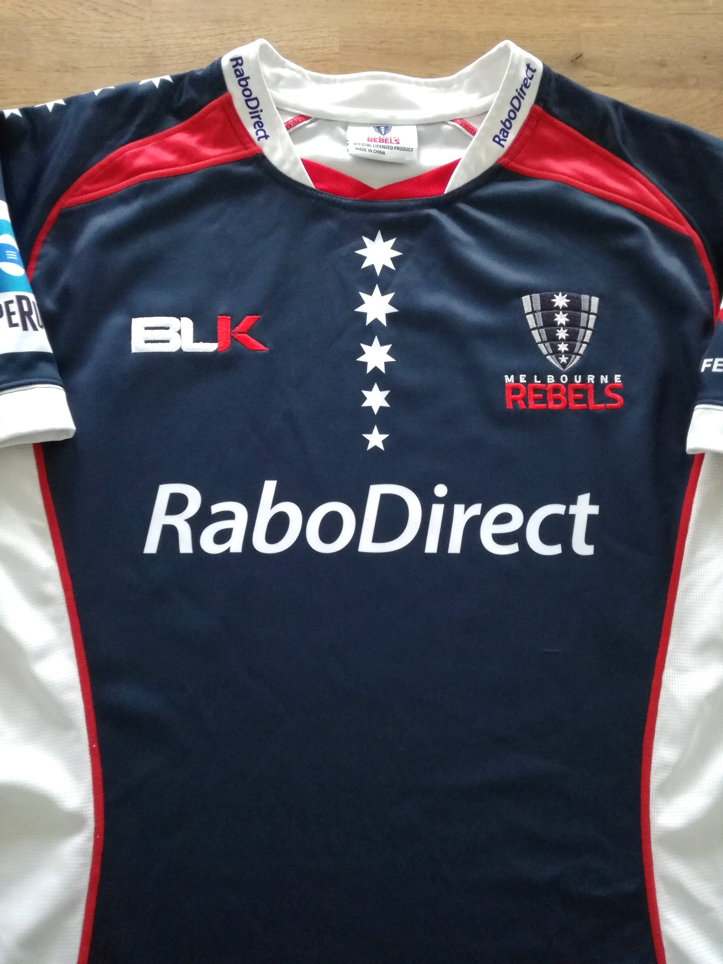 2012 Melbourne Rebels Home Super Rugby Shirt