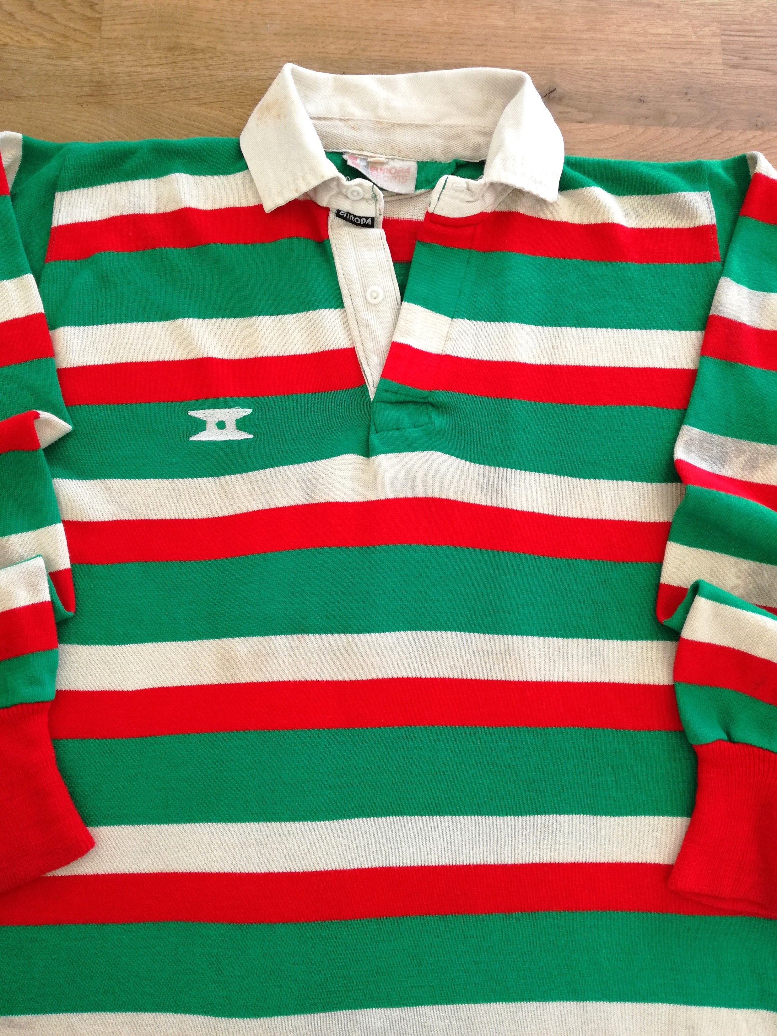 1981/92 Leicester Tigers Home Match Worn Rugby Shirt (Dusty Hare 'O')
