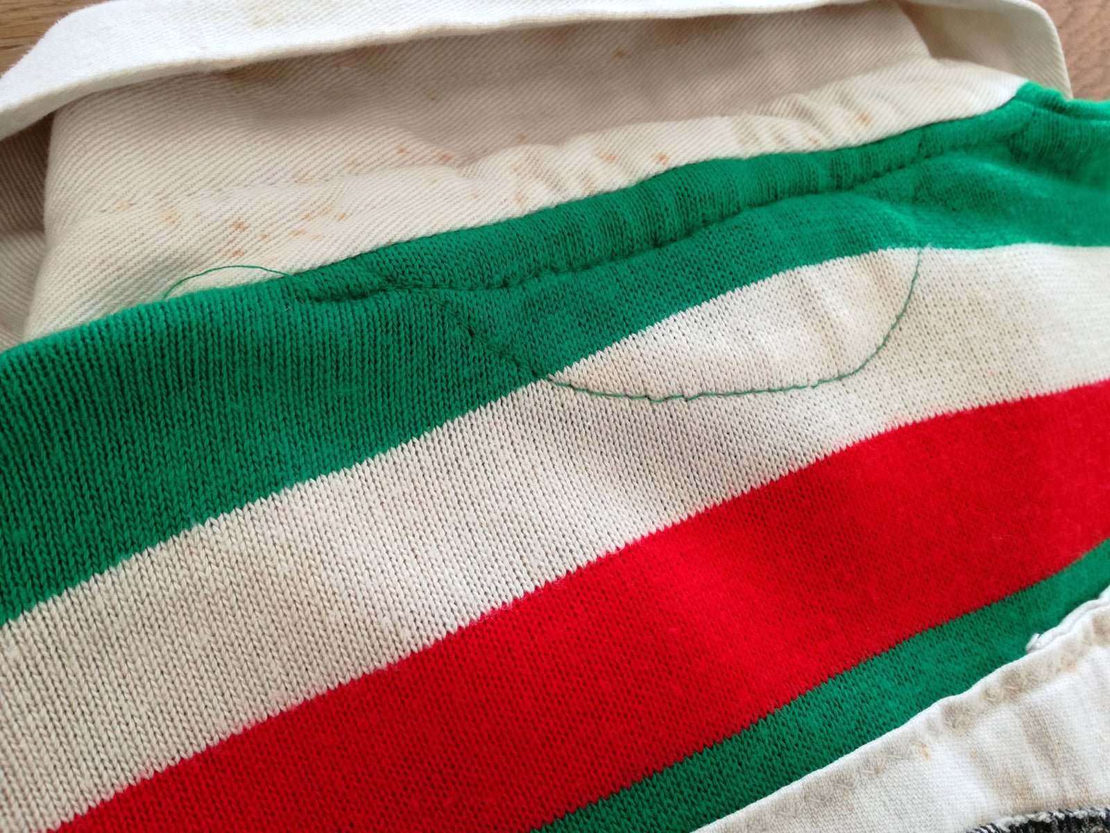 1981/92 Leicester Tigers Home Match Worn Rugby Shirt (Dusty Hare 'O') (M)