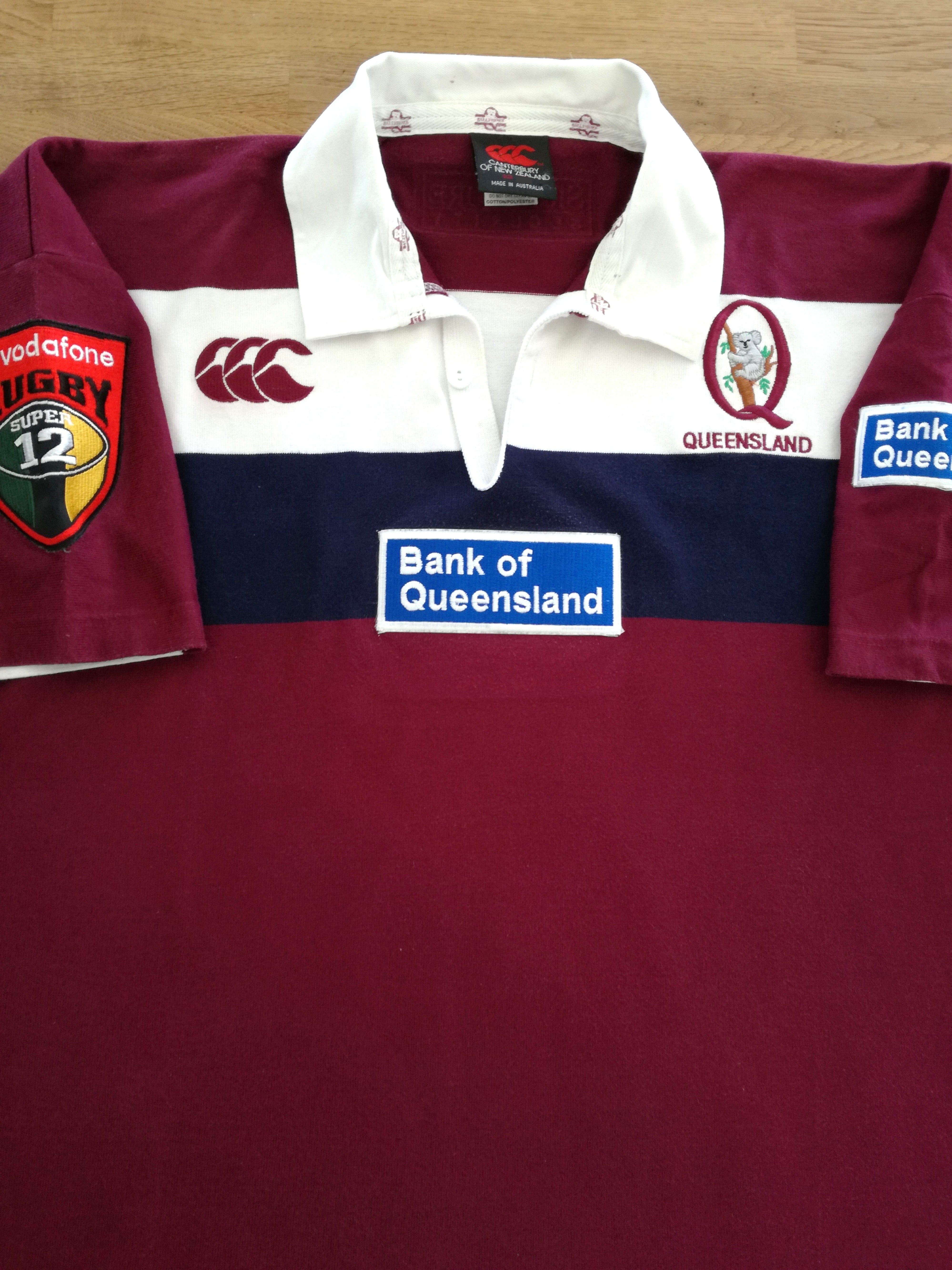 2000 Queensland Reds Home Super12 Rugby Shirt