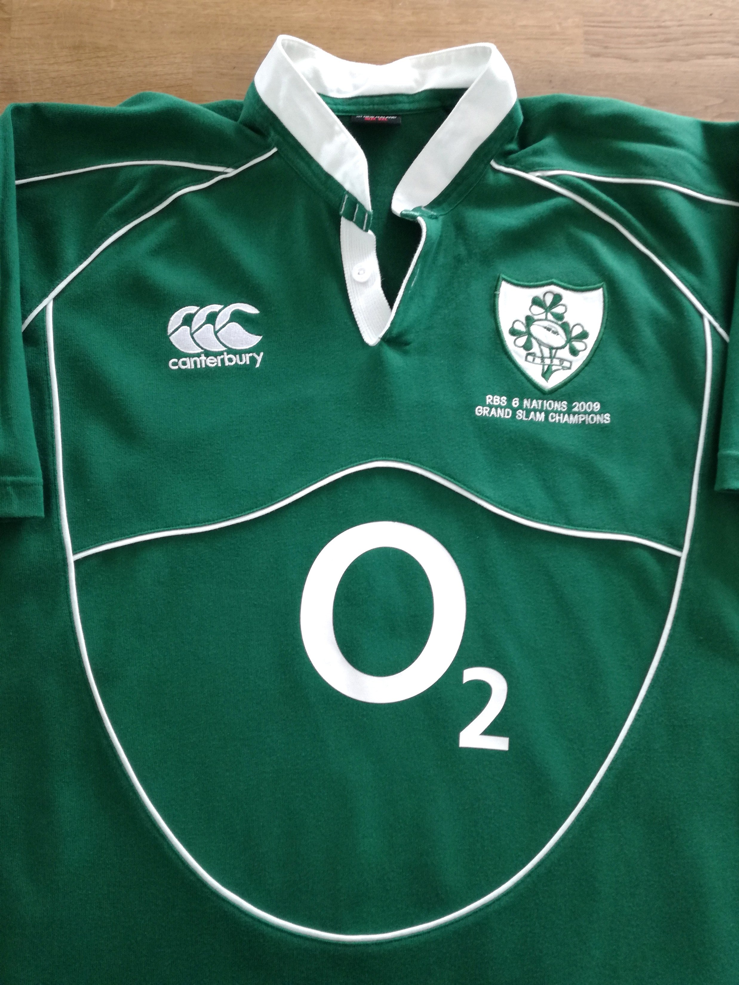 2009 Ireland Home 'Grand Slam' Rugby Shirt