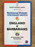 1990 Barbarians Match Worn (vs England) Centenary Rugby Shirt #17 (Smith) (L)