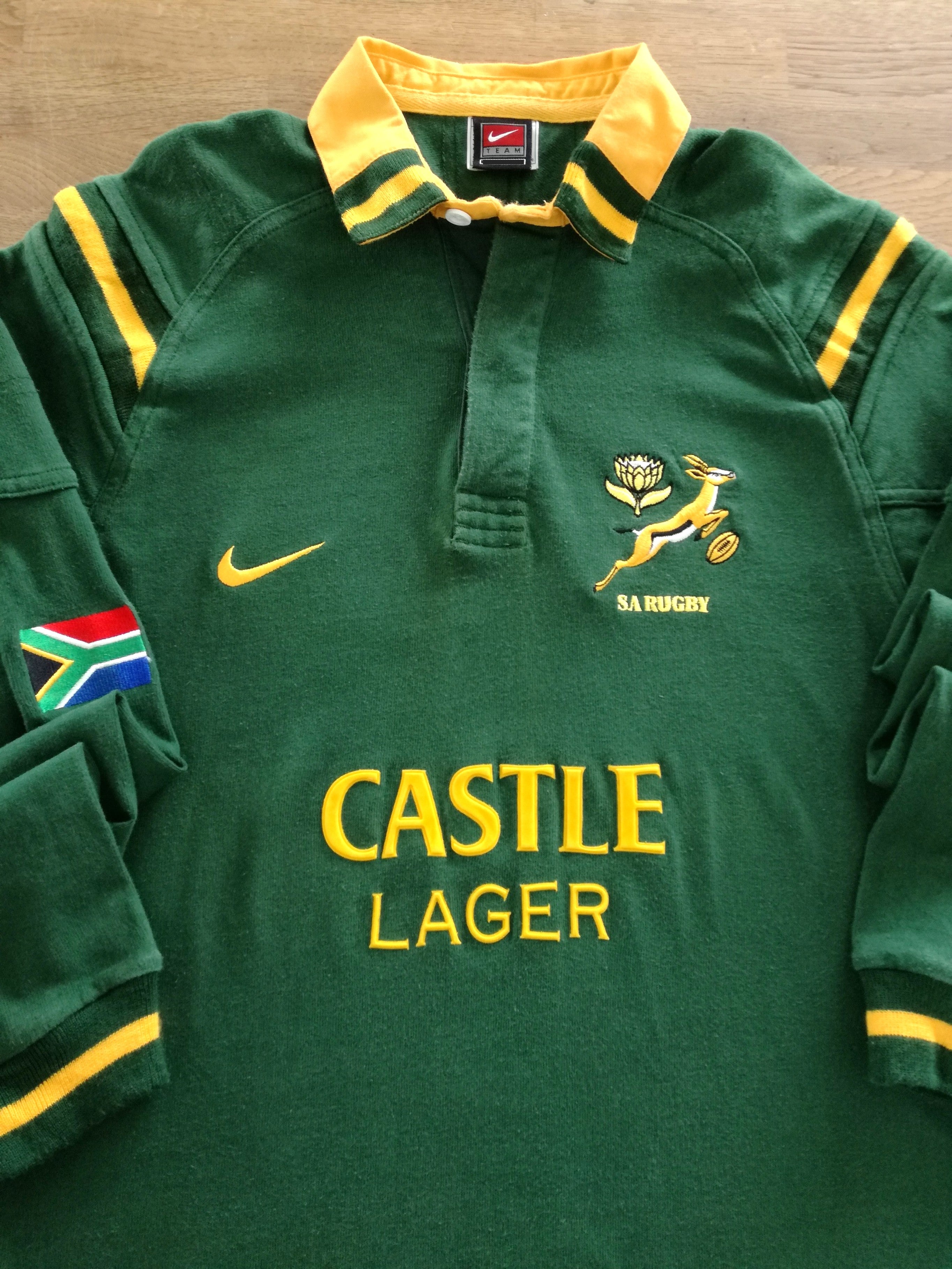 1999 South Africa Home Long Sleeve Rugby Shirt