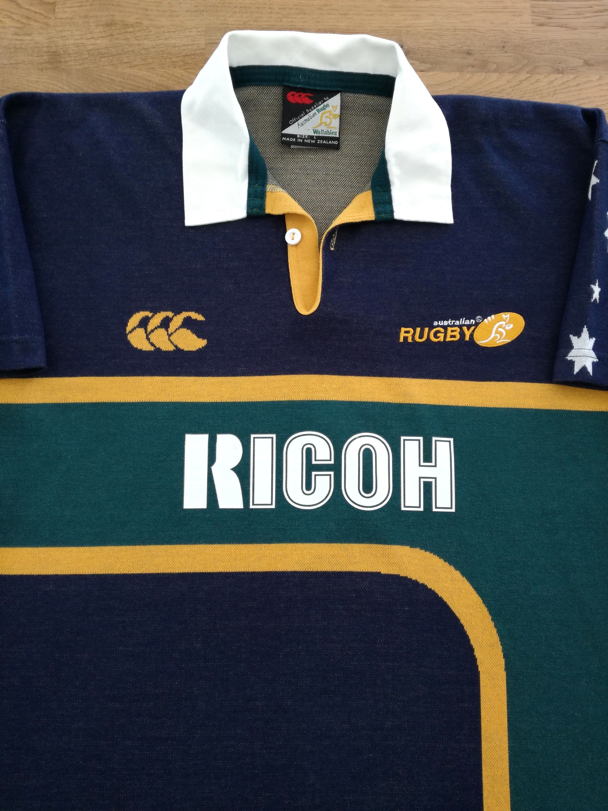 2001 Australia Away Rugby Sevens Temex Shirt