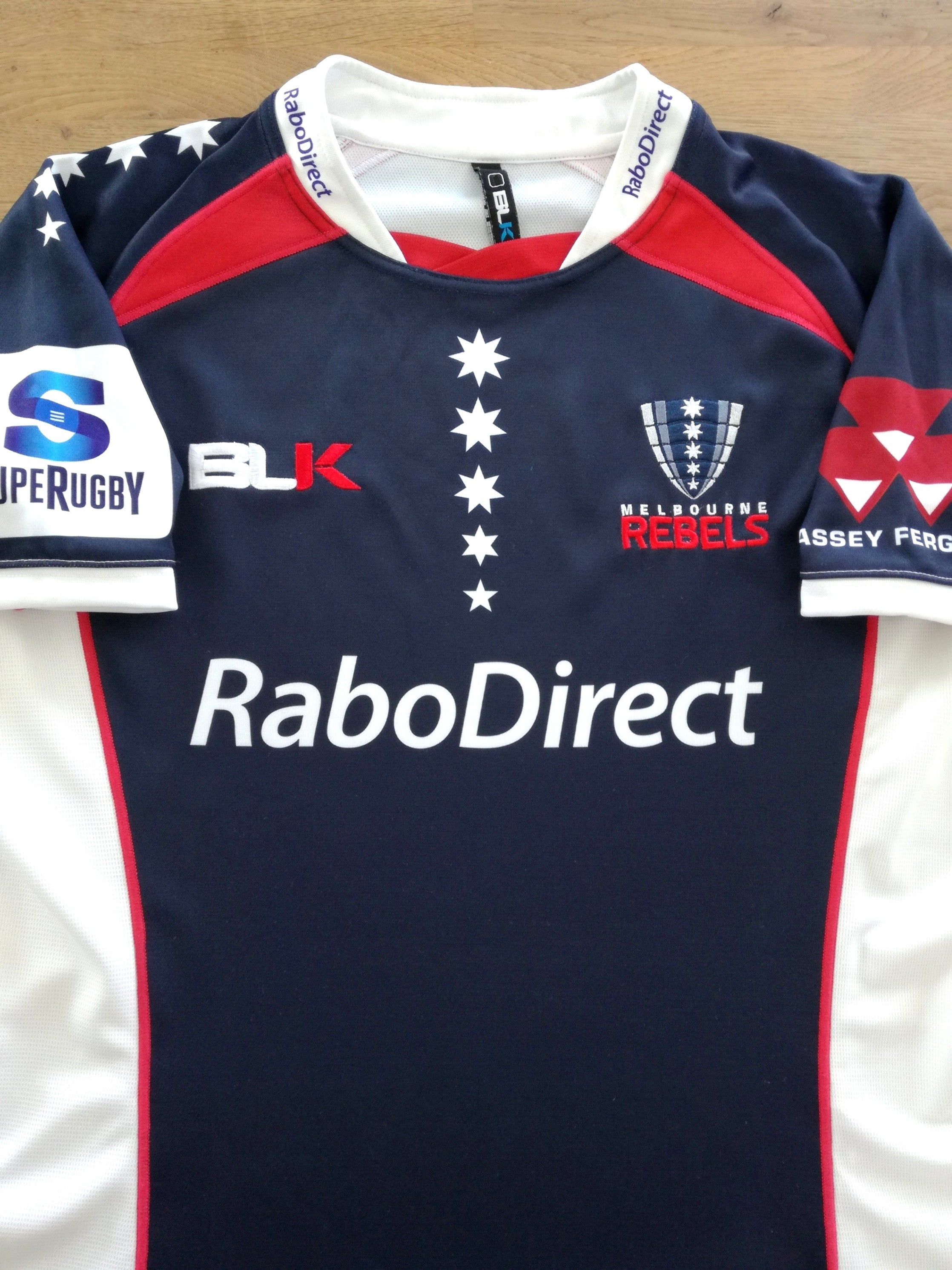 2012 Melbourne Rebels Home Super Rugby Shirt