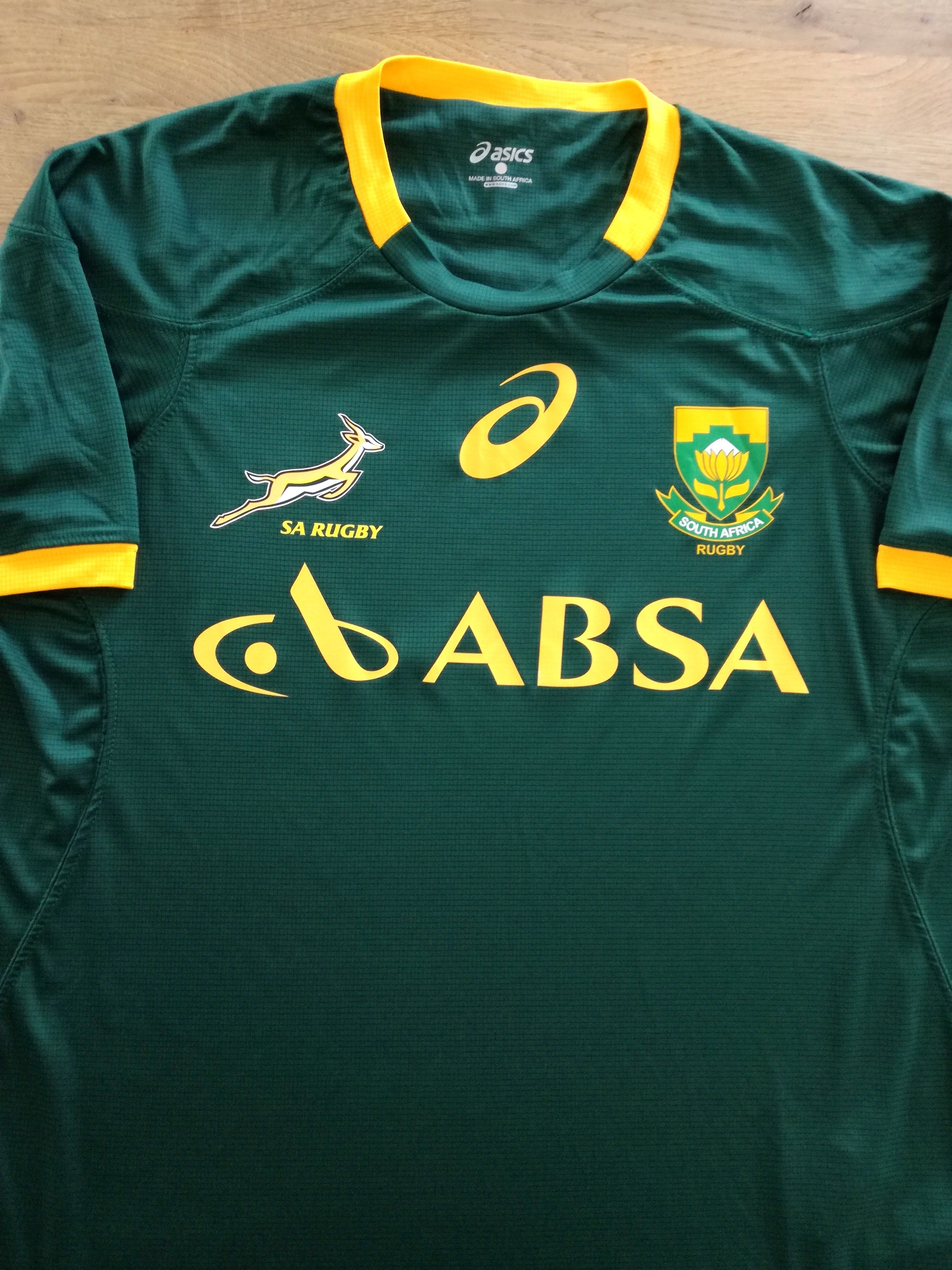 2014 South Africa Home Basic Rugby Shirt