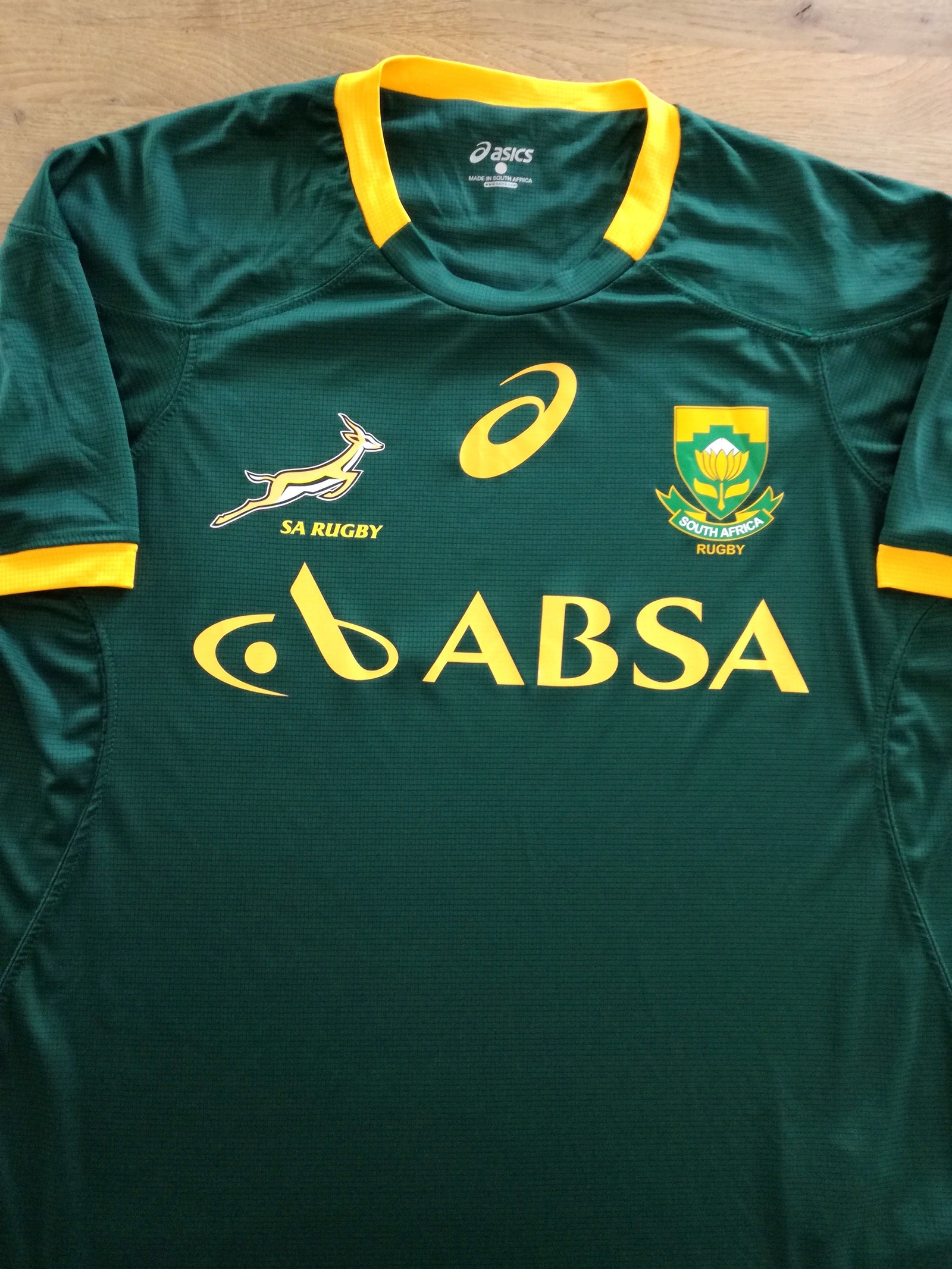 2014 South Africa Home Basic Rugby Shirt