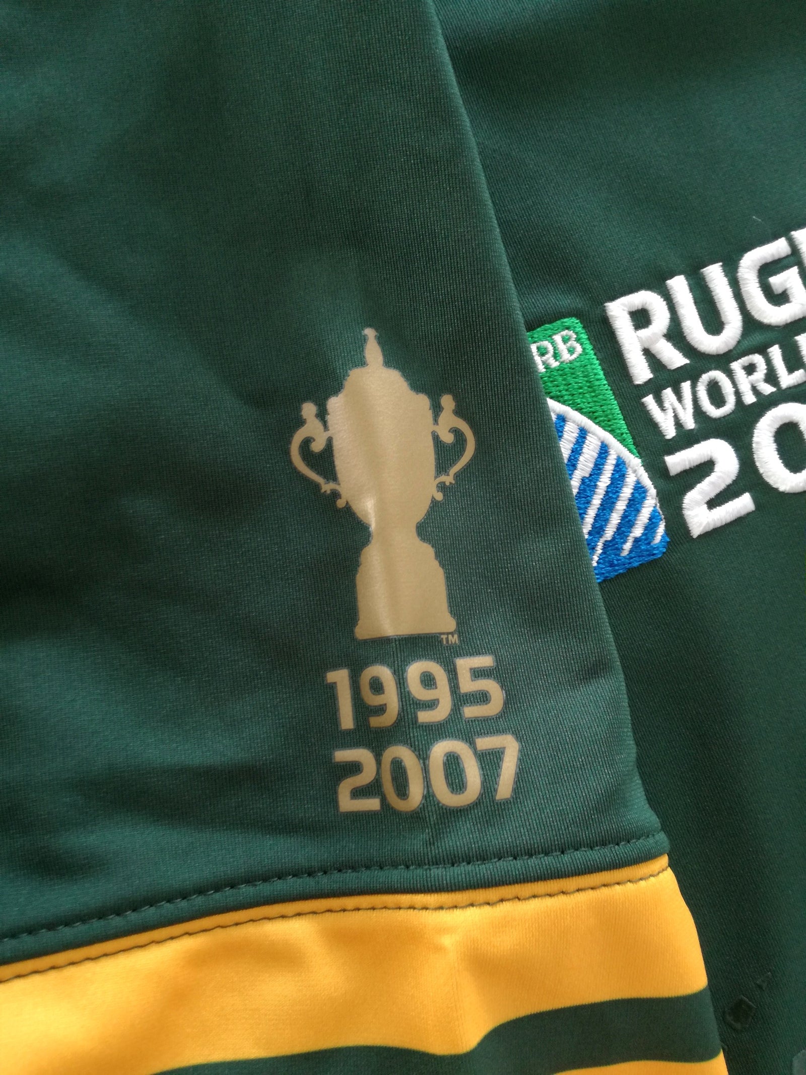 2015 South Africa Home Pro-Fit World Cup Rugby Shirt (XL)
