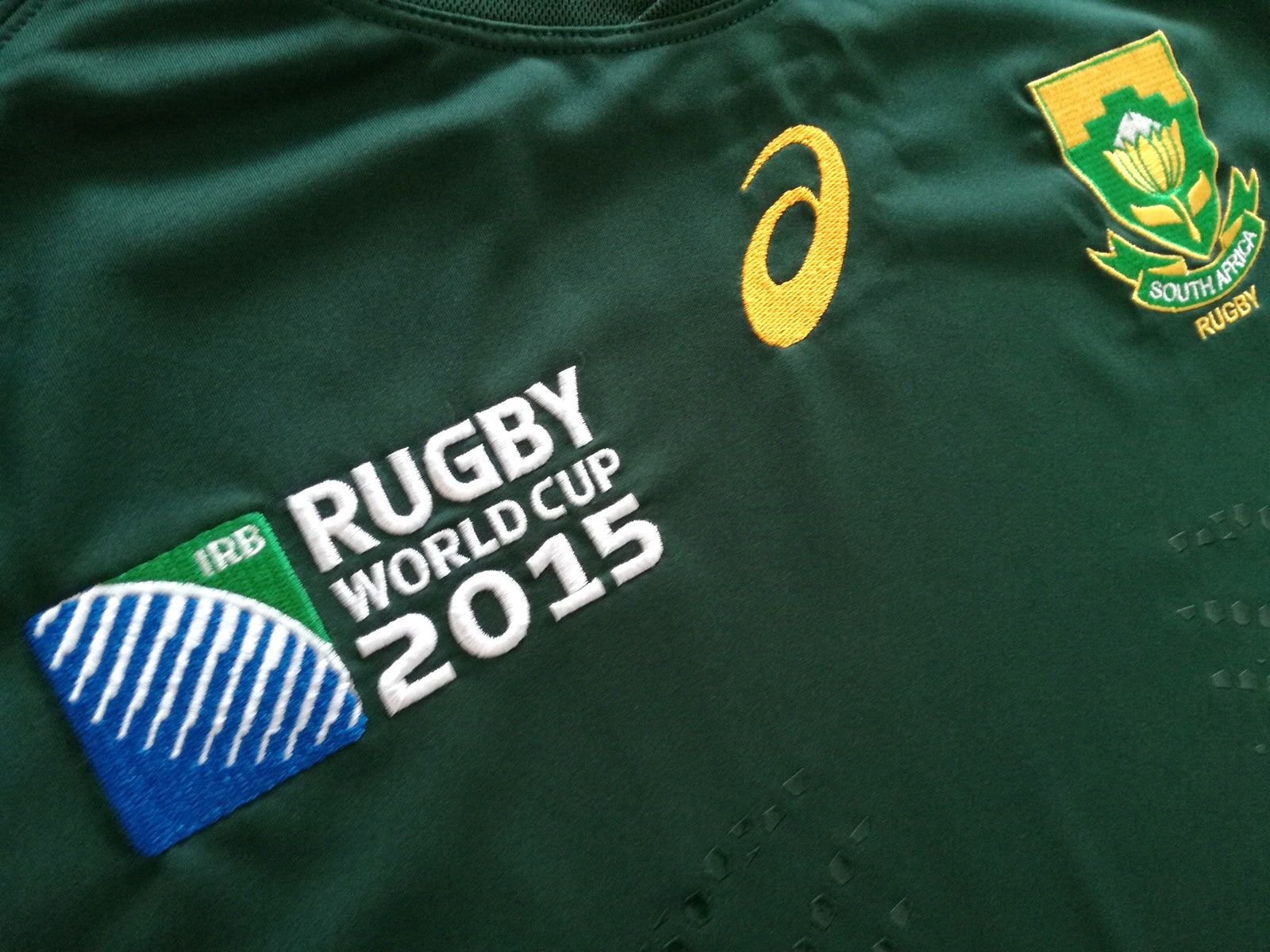 2015 South Africa Home Pro-Fit World Cup Rugby Shirt (XL)