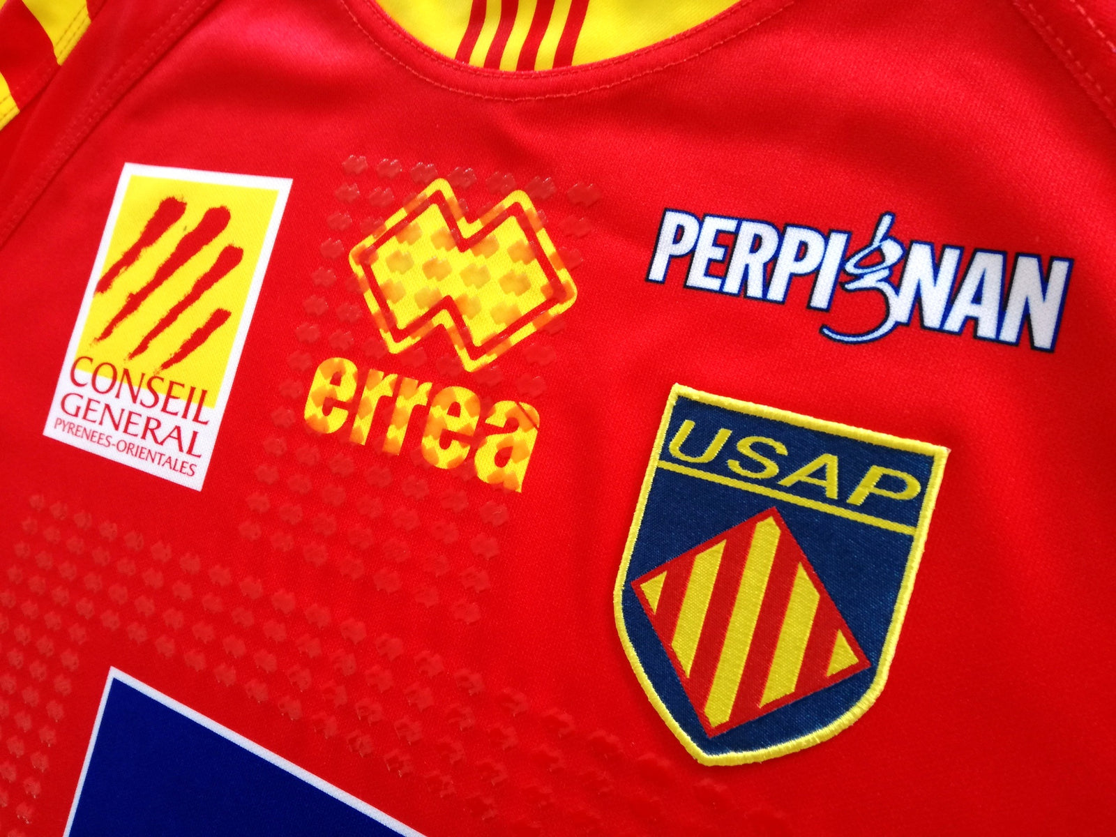 2010/11 Perpignan Home Player Issue Rugby Shirt (XL)