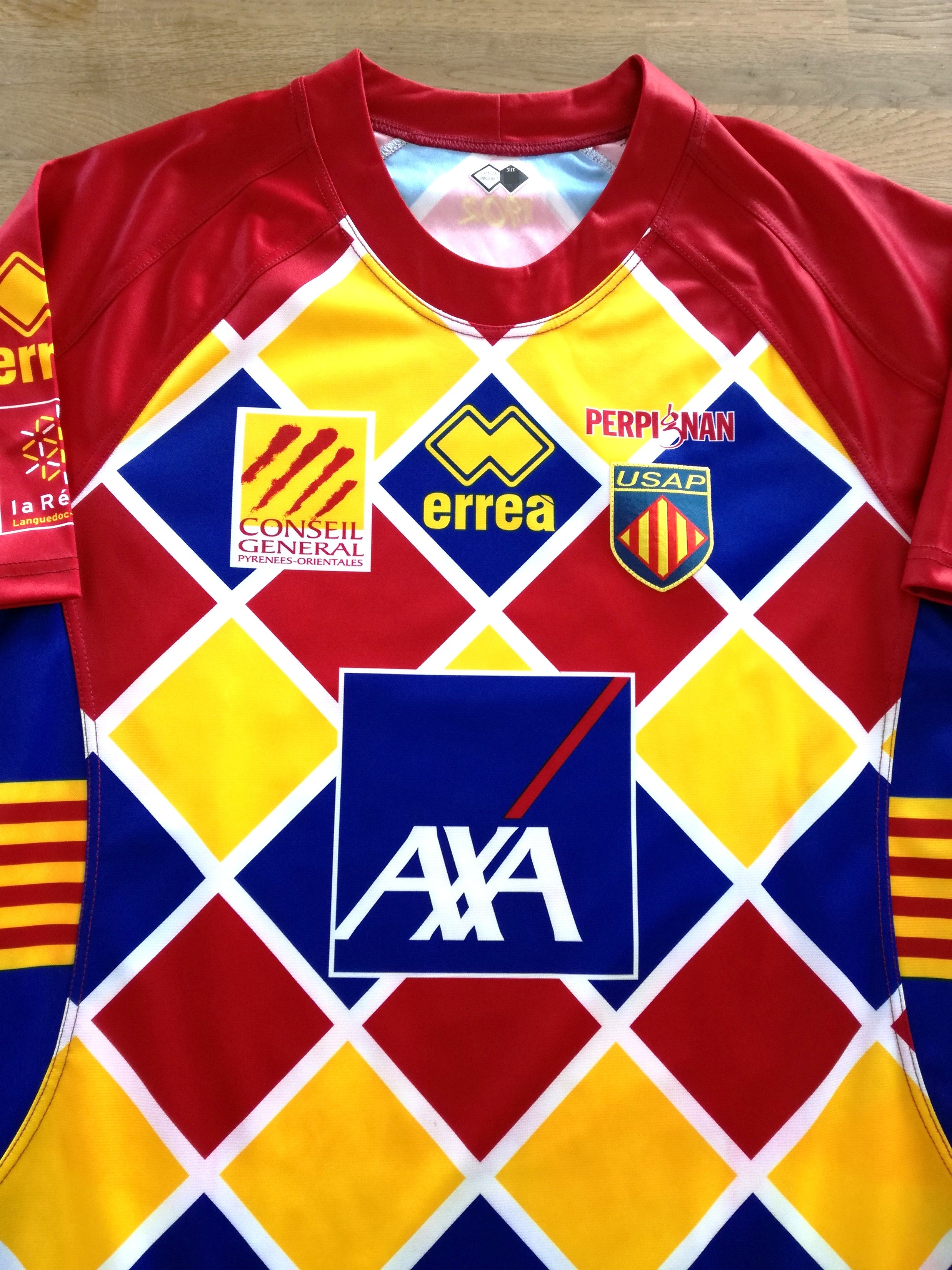 2010/11 Perpignan European Pro-Fit Rugby Shirt (XXL)