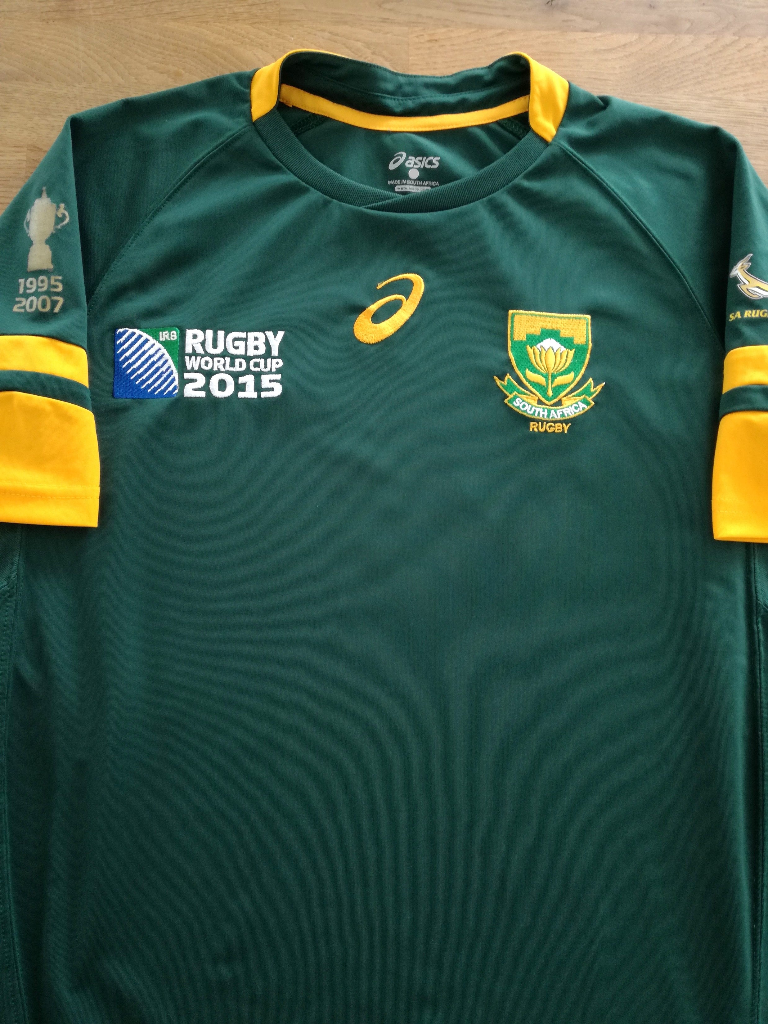 2015 South Africa Home World Cup 'Basic' Rugby Shirt