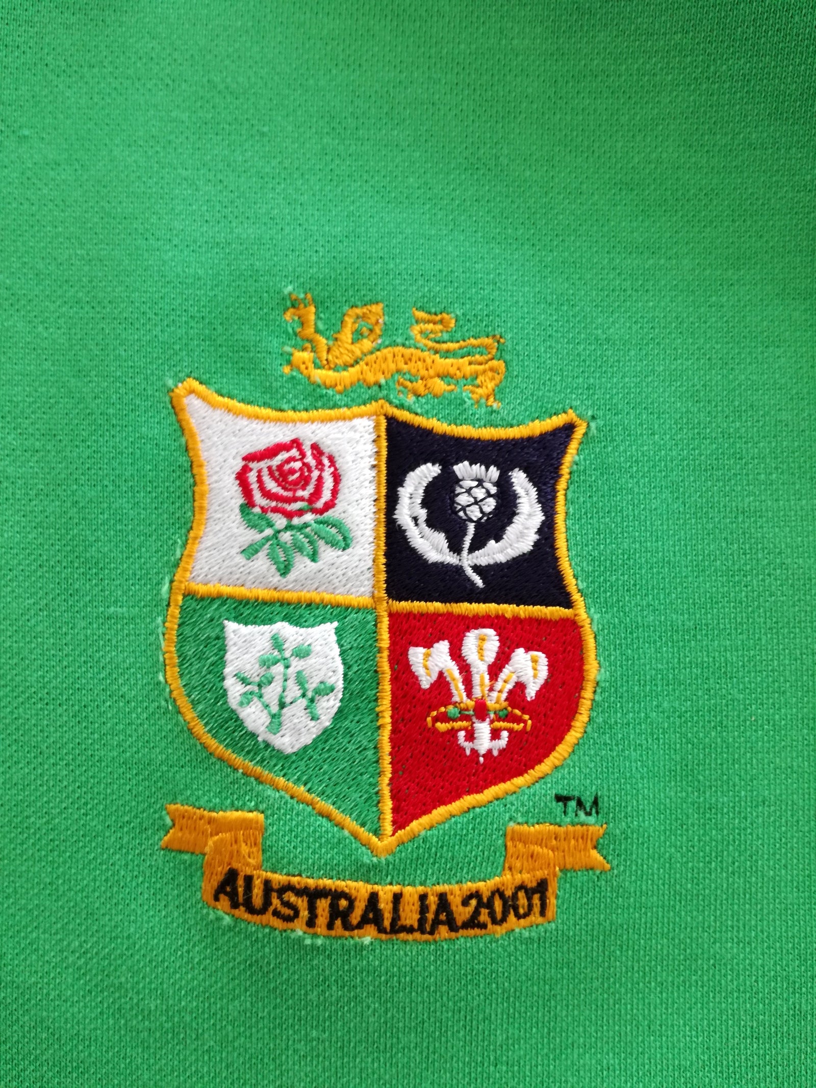 2001 British & Irish Lions Rugby Training Shirt - Green (XXL)