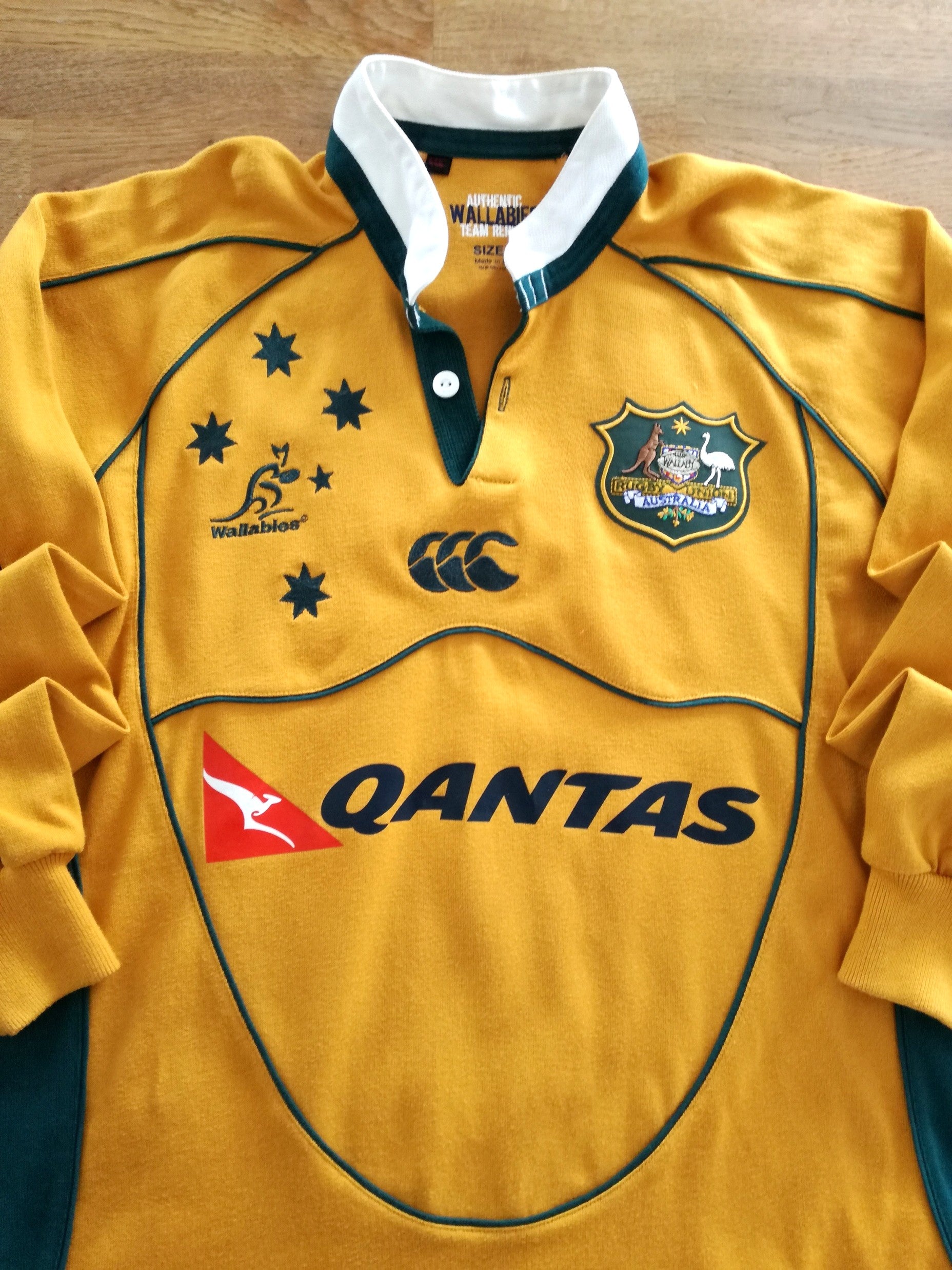 2007 Australia Home Long Sleeve Rugby Shirt