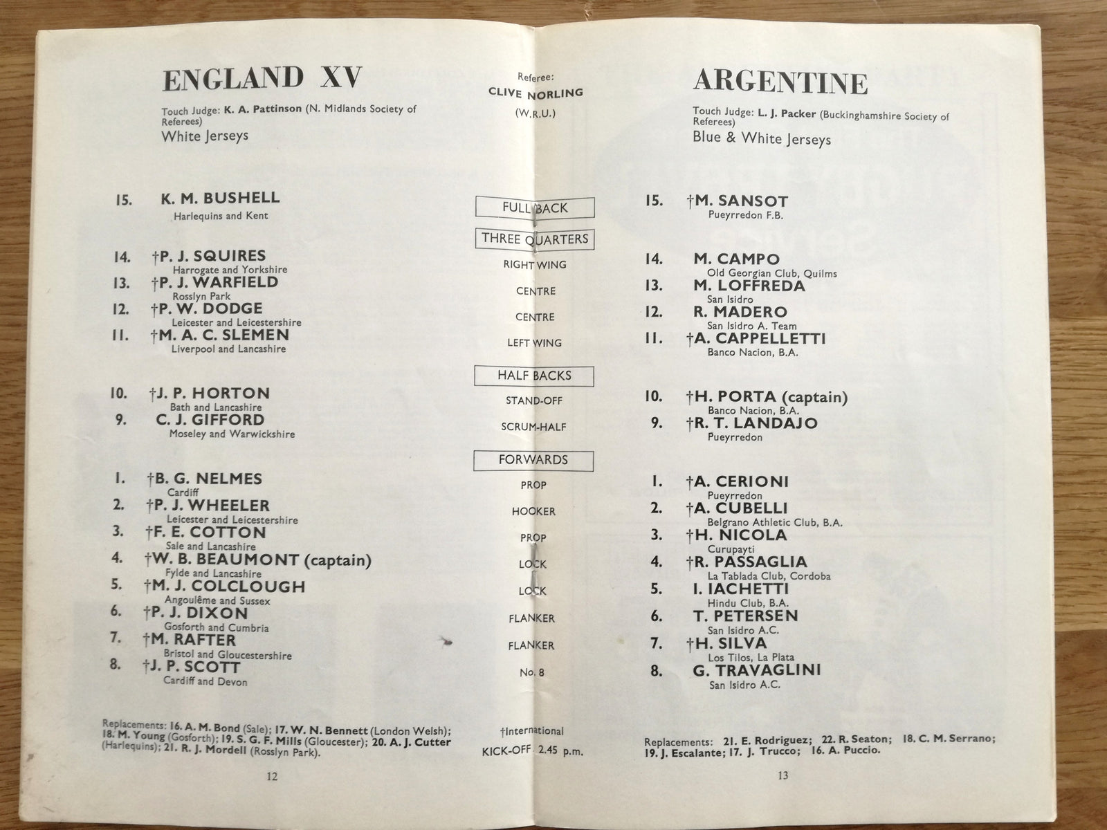 1978 England Home Match Worn (vs Argentina) Rugby Shirt #11 (Slemen) (L)