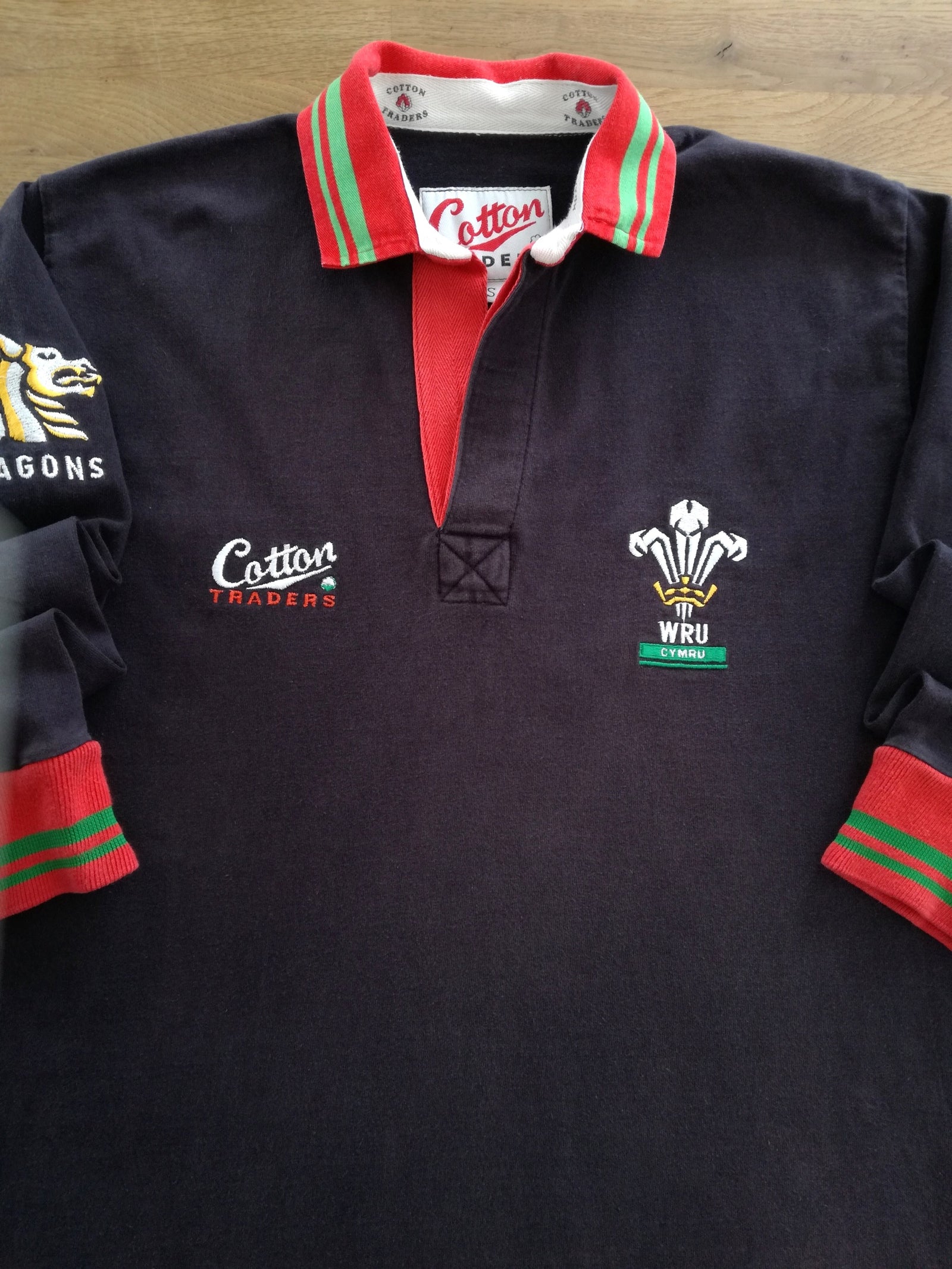 1991/92 Wales Away Long Sleeve Rugby Shirt