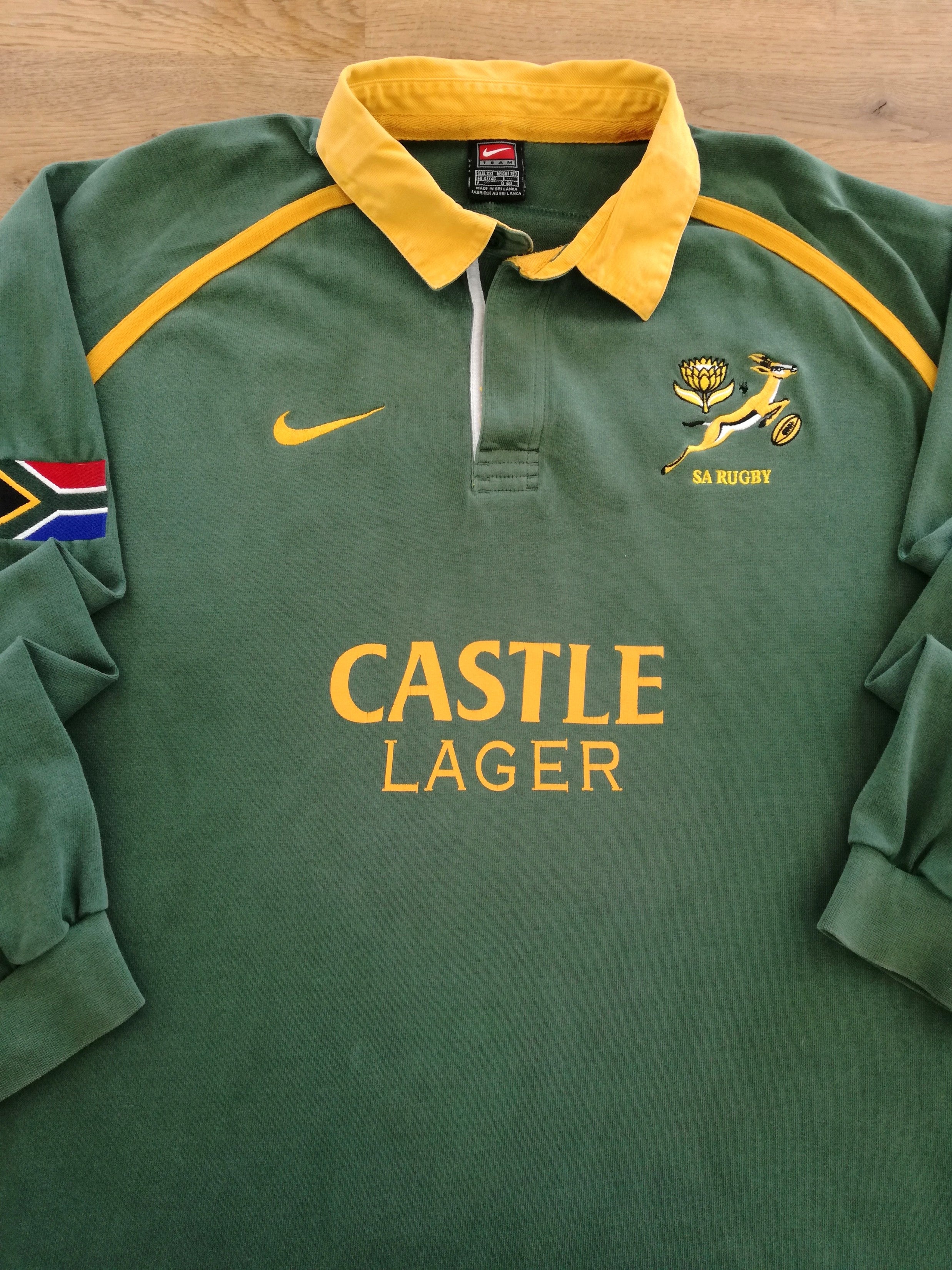 2001 South Africa Home Long Sleeve Rugby Shirt