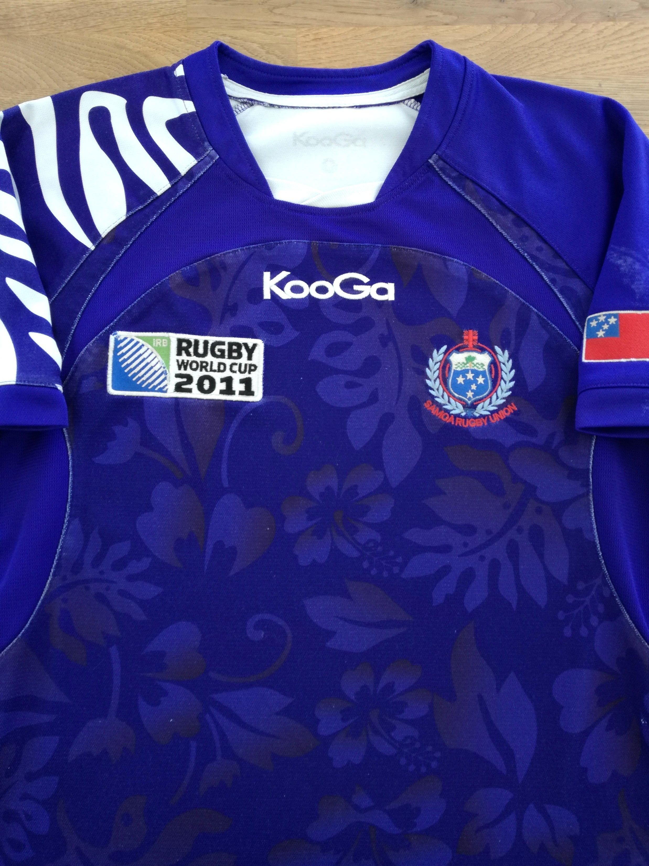 2011 Samoa Home World Cup Rugby Shirt